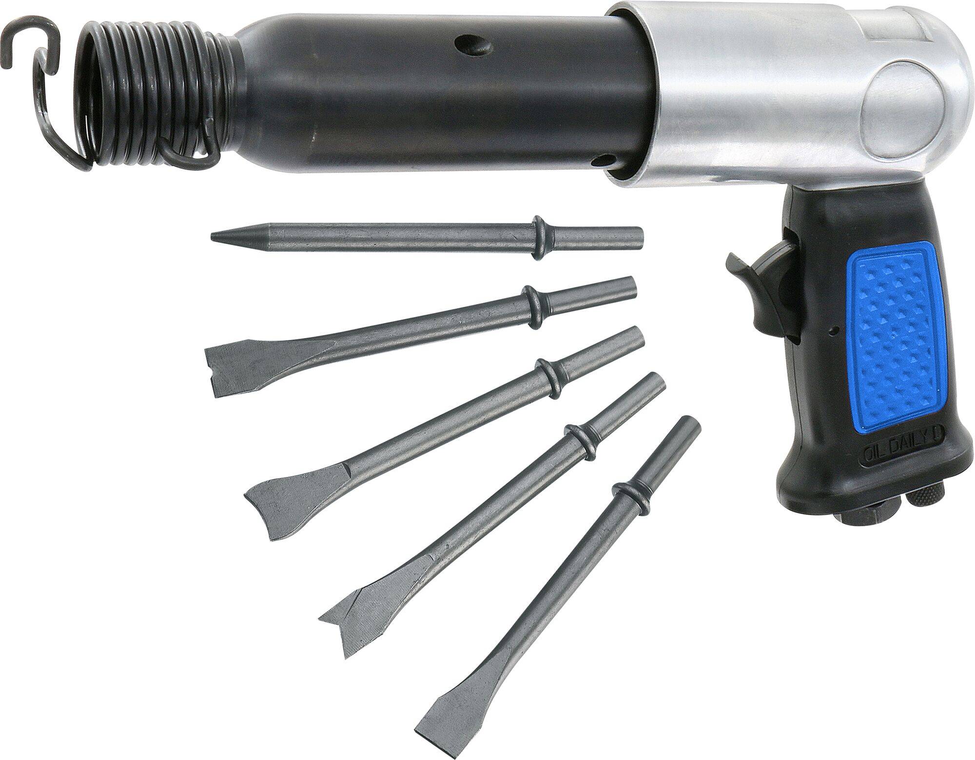 7 pc Extra-Long-Barrel Air Hammer Kit