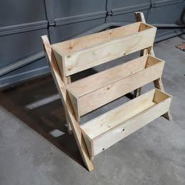 Freestanding Handcrafted 3-Tier Planter - photo 2