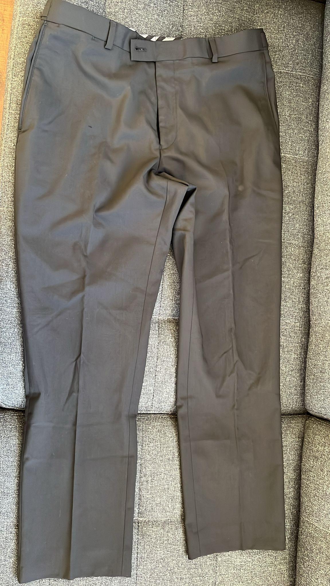 Dark Grey Formal Men's Trousers | Size 36x28