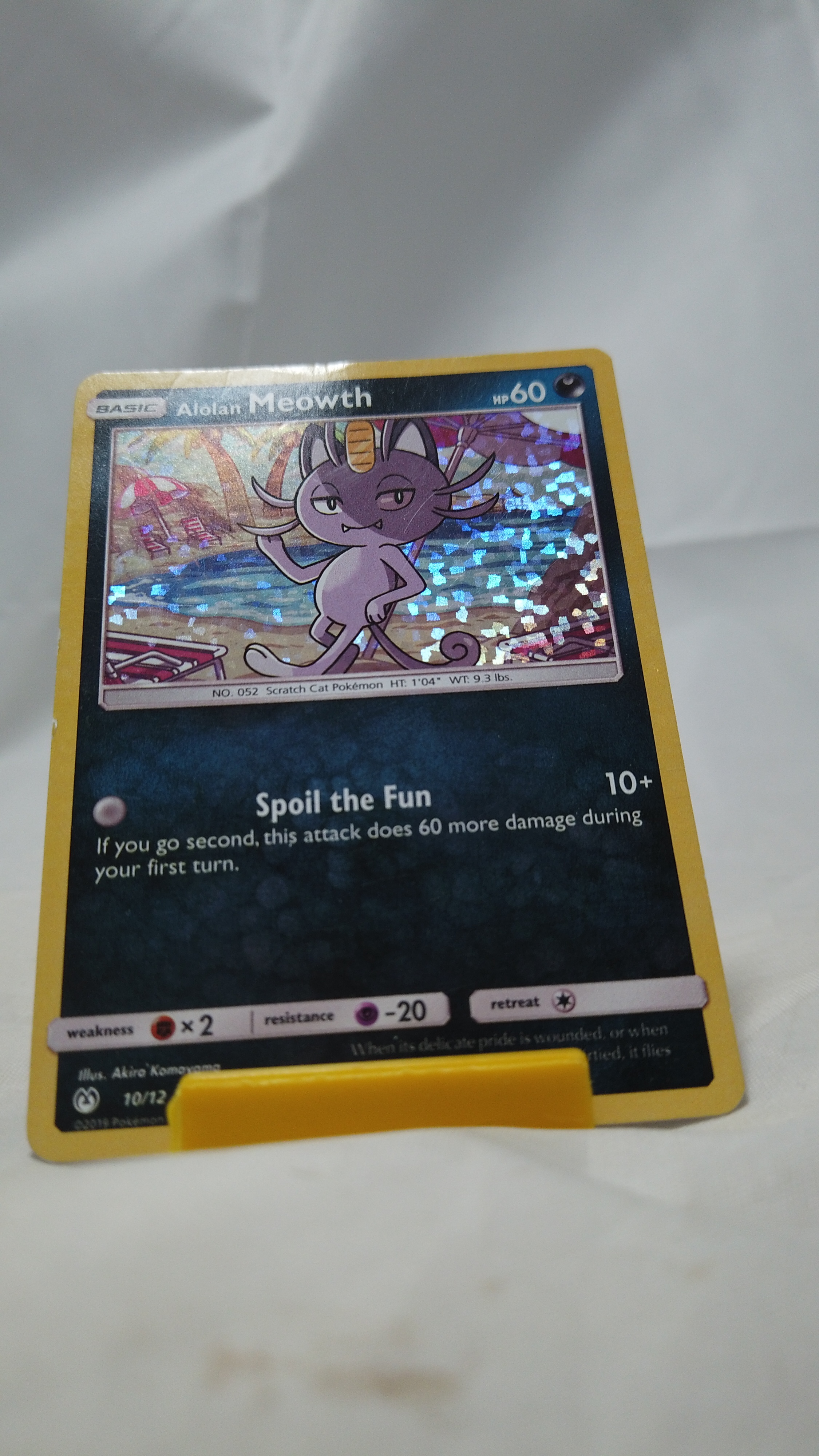Pokemon Alolan Meowth 10/12 McDonald's Collection 2019