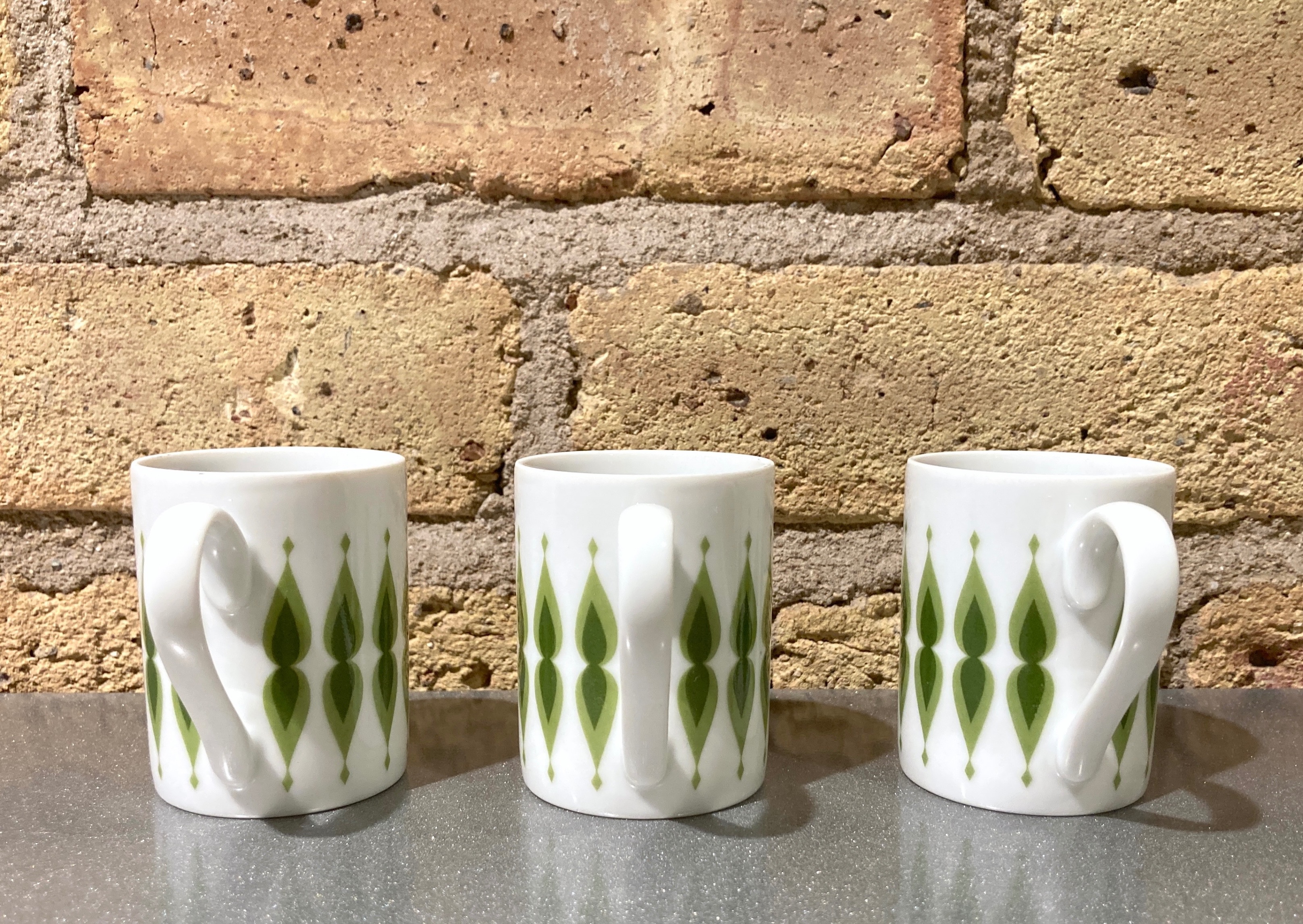 VTG Fine China Japan Expresso Coffee Cups Saucers Retro MCM - photo 4
