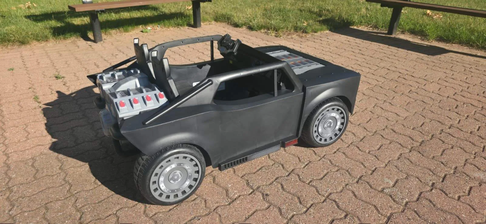 Batman Kids Ride-On Batmobile Car – 2 Seater - photo 2