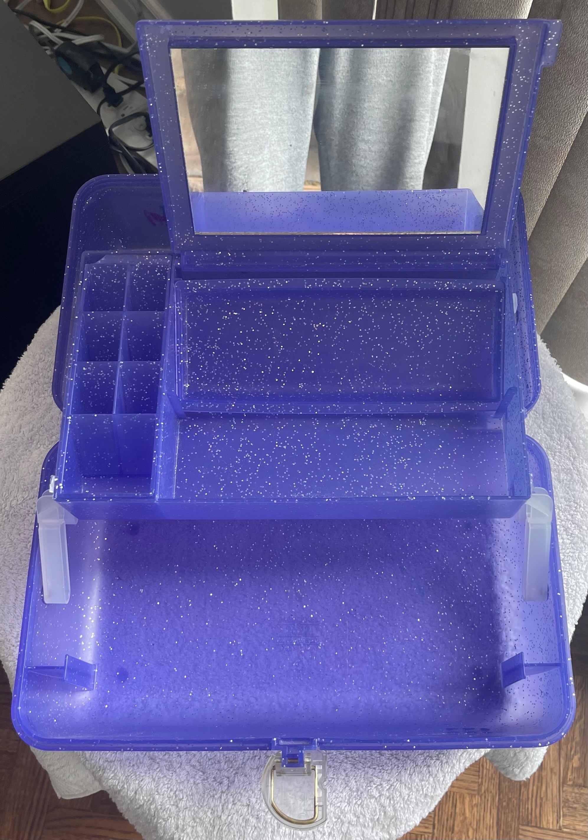 Vintage Y2K Caboodles Purple Jelly Makeup Case (Model 2622) - photo 3