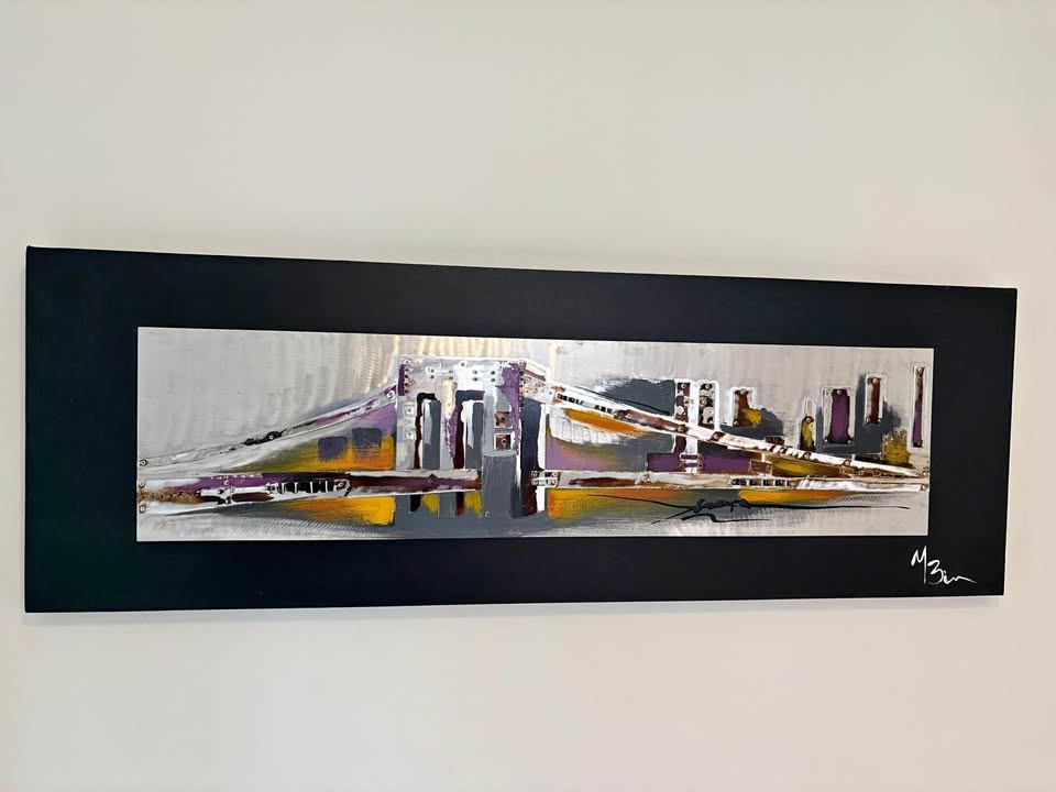 ABSTRACT METAL ART (mounted)