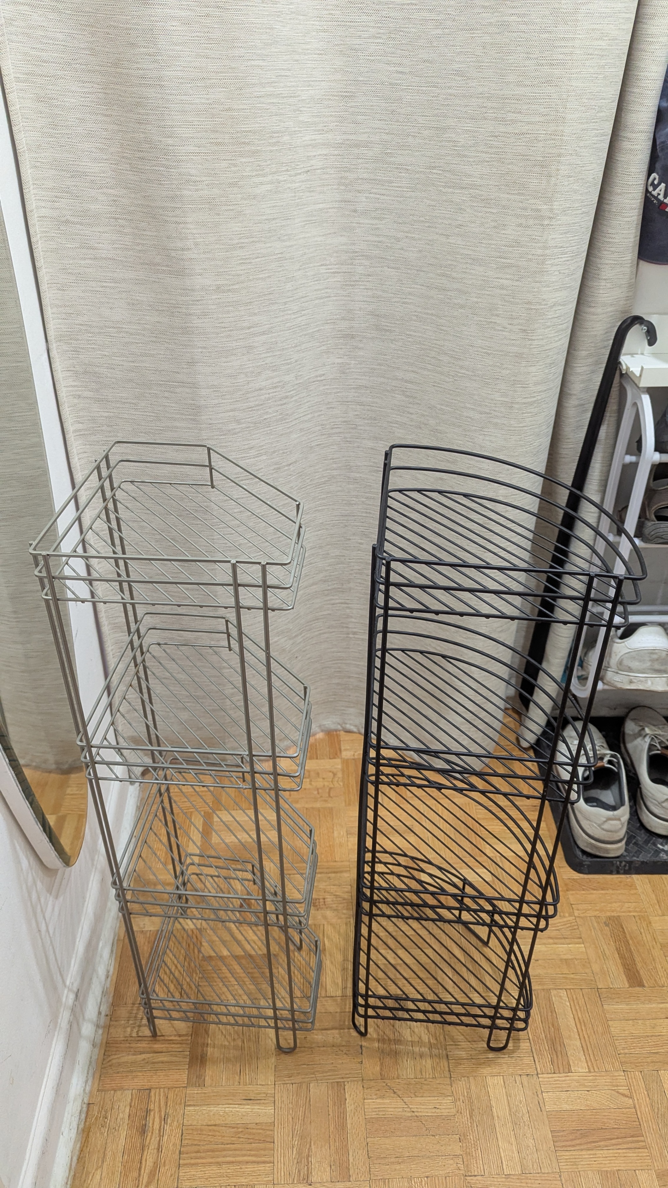 Metal Tower Storage Shelves Caddy Organizer Stand Plant Flower - photo 2