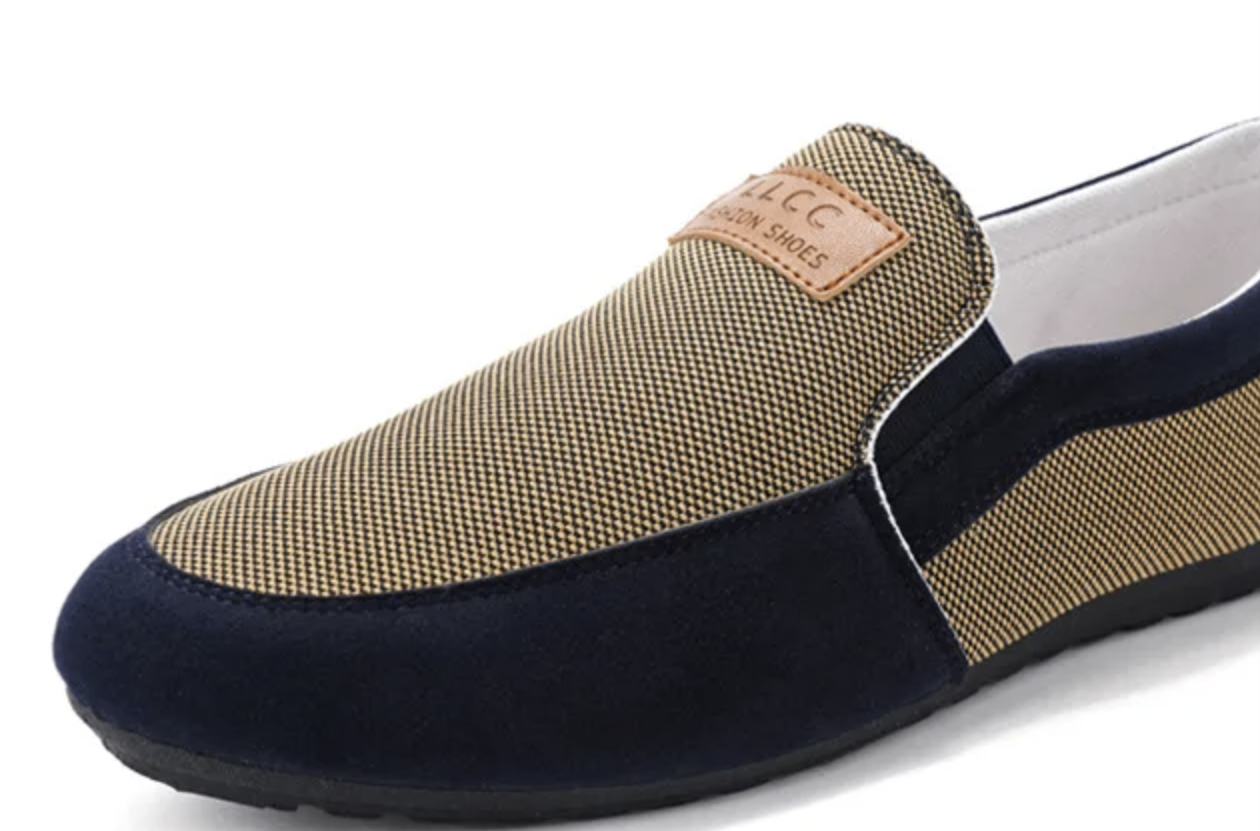 LLCC Fashion Shoes - Tan and Navy Loafers - photo 3