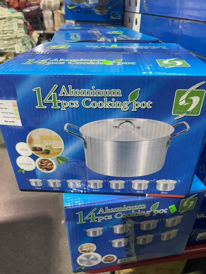OD 14‑Piece Aluminium Cooking Pot Set (14–26 cm) - photo 3