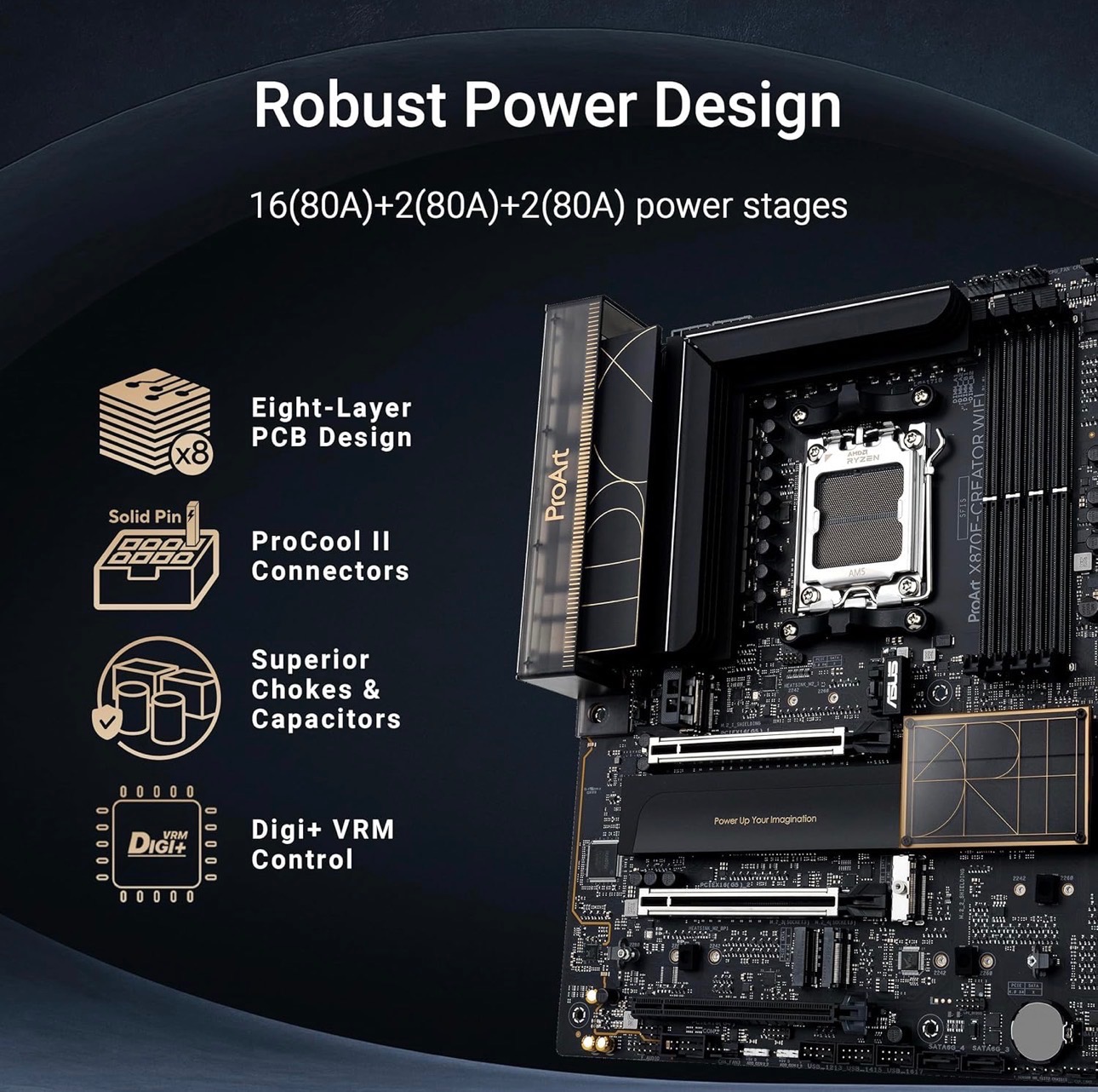 NEW: ASUS PROART X870E-Creator WiFi Motherboard AM5 - photo 5