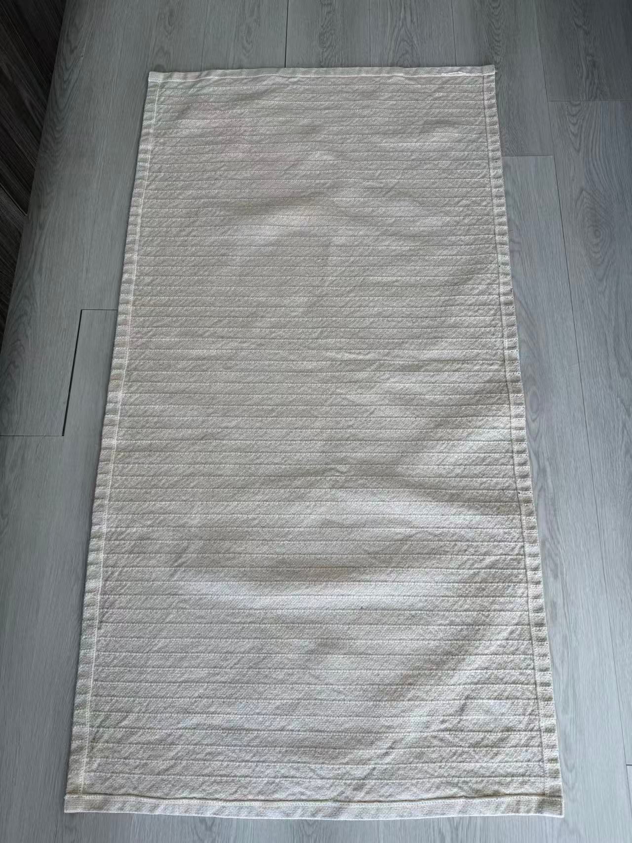 Ikea STARREKLINTE Rug, flatwoven, natural/black