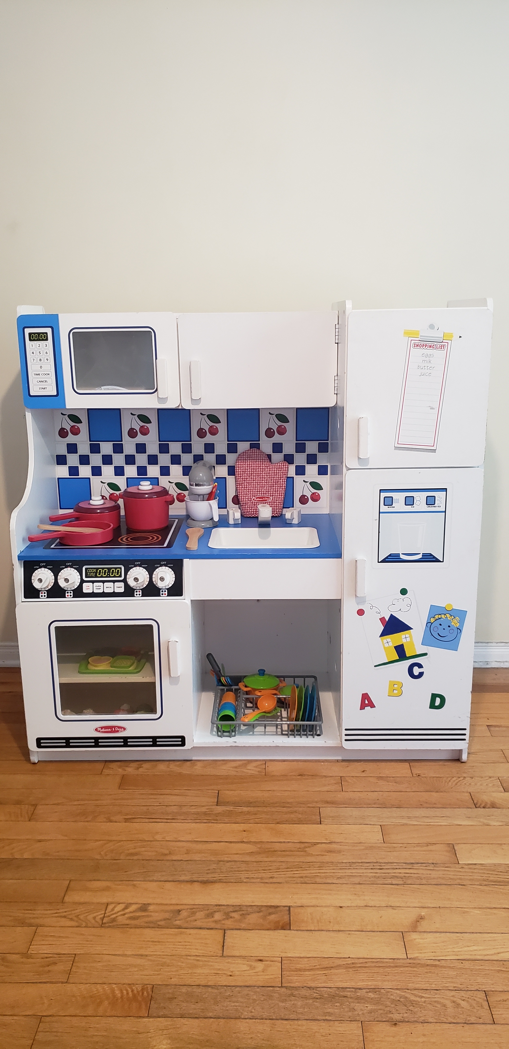 Melissa & Doug Wooden Play Kitchen with Accessories