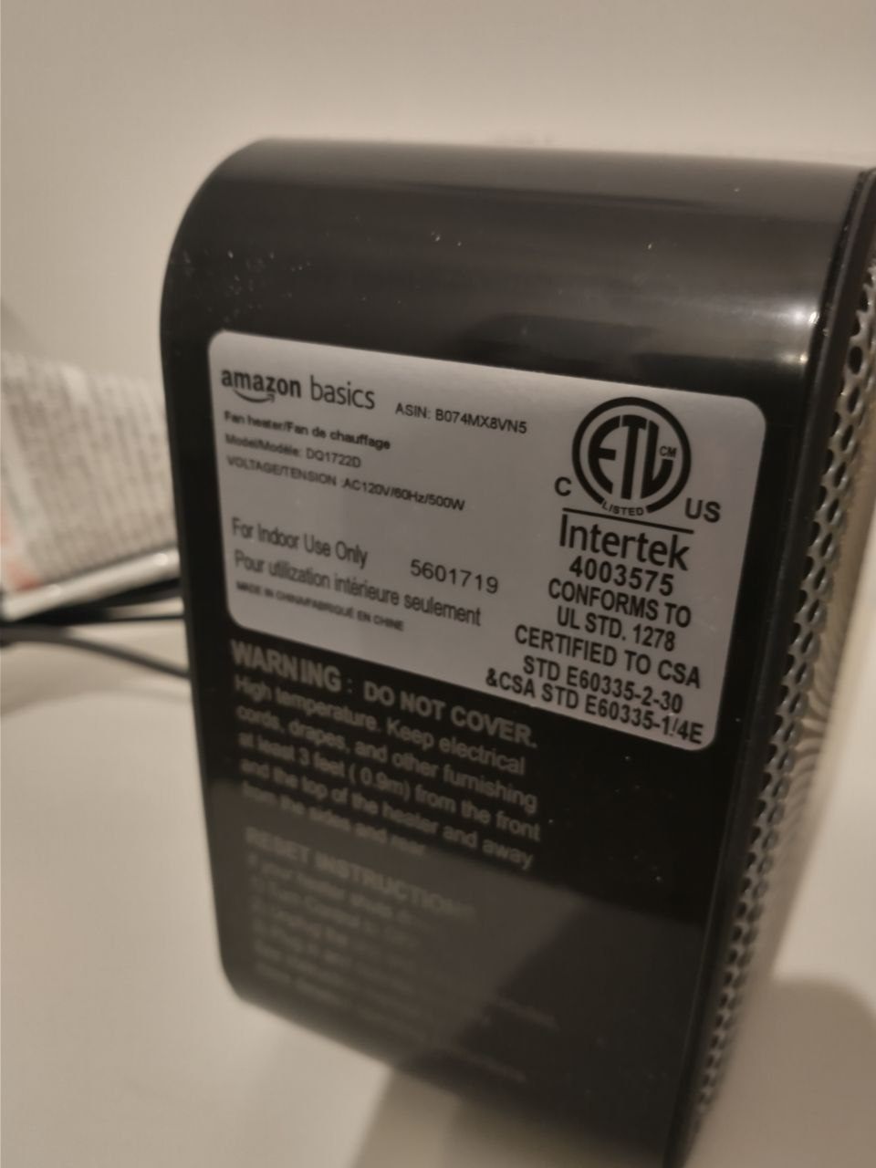 Small Electric Heater - photo 4
