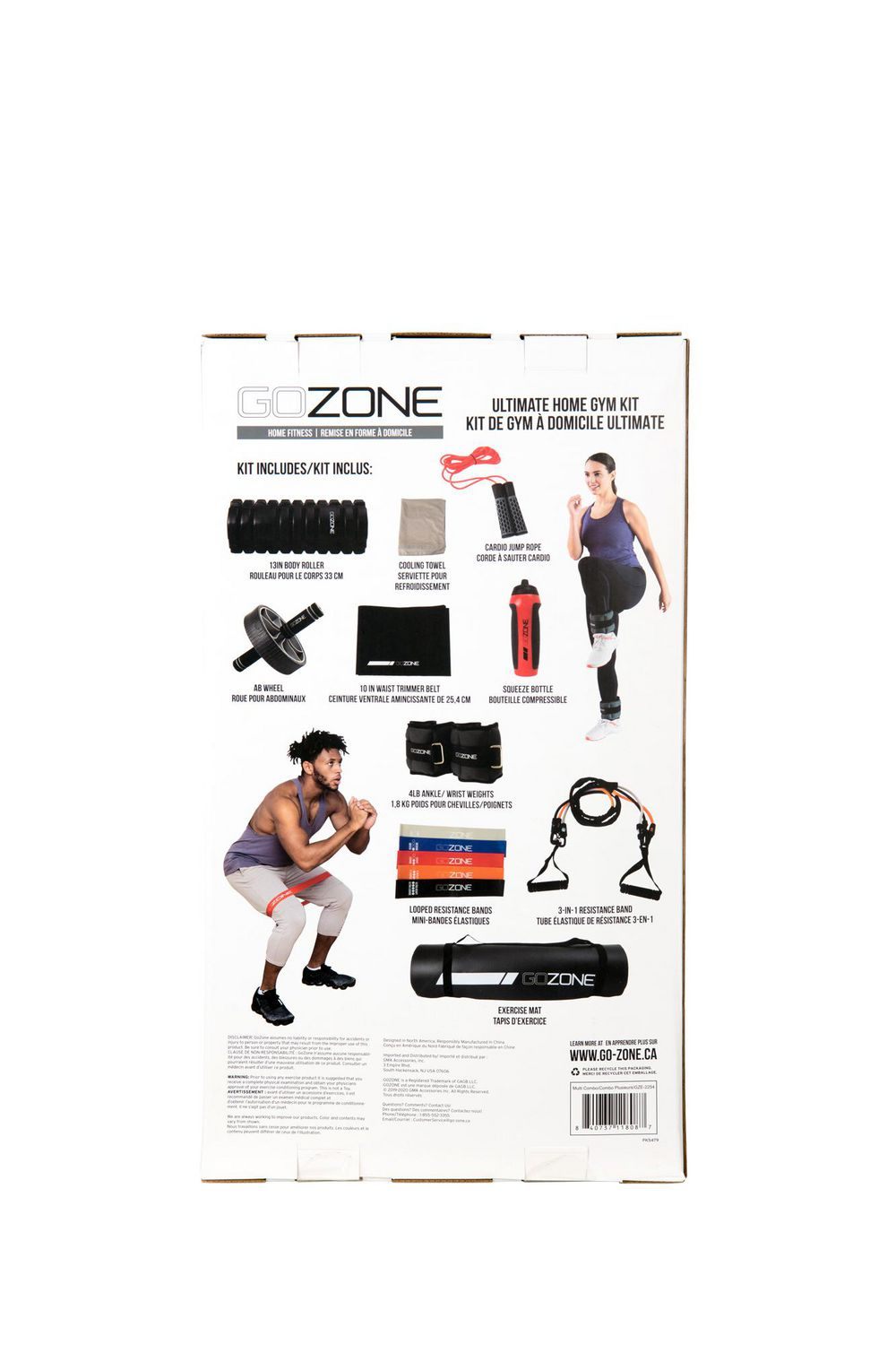 New Yoga Mat Home Gym Workout Combo Kit