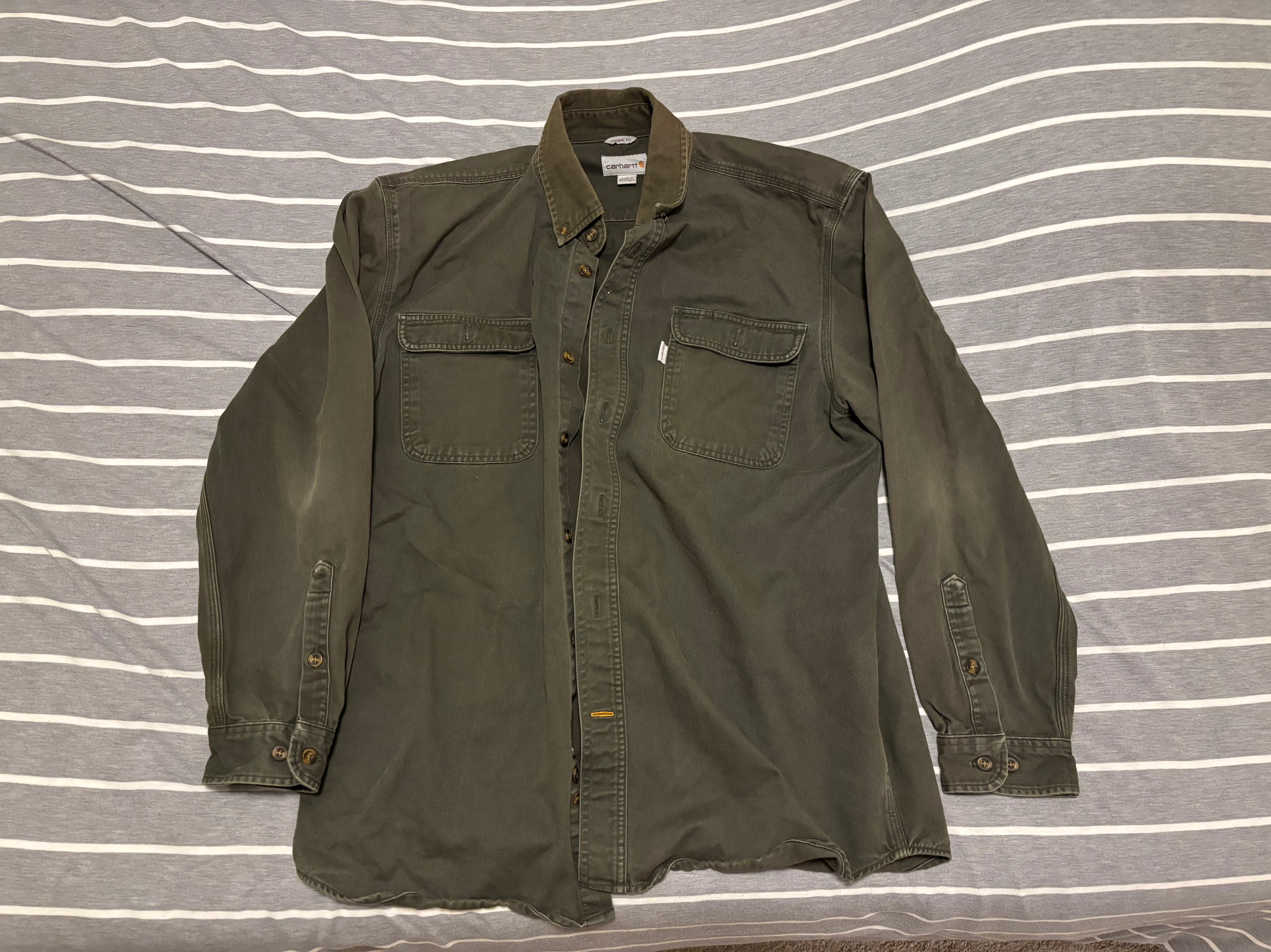 Carhartt Original Fit Long Sleeve Button-Up Shirt
