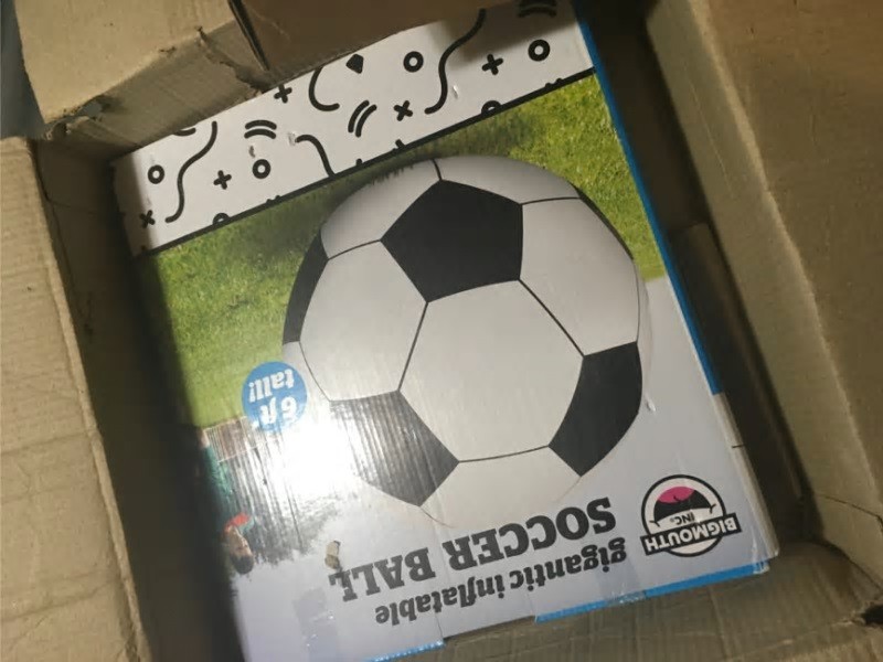 BigMouth Inc. Gigantic Inflatable Soccer Ball 6ft Tall