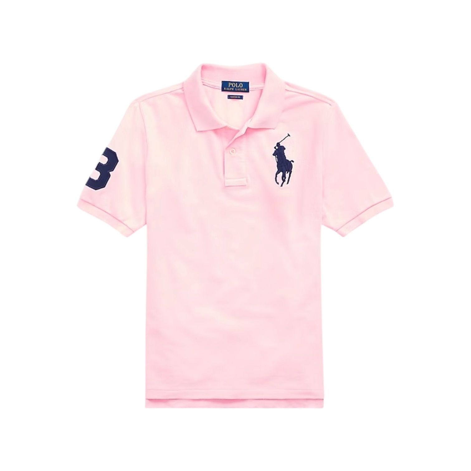 Ralph Lauren Boys Big Pony Cotton Polo Shirt Size S or 8 Pink
