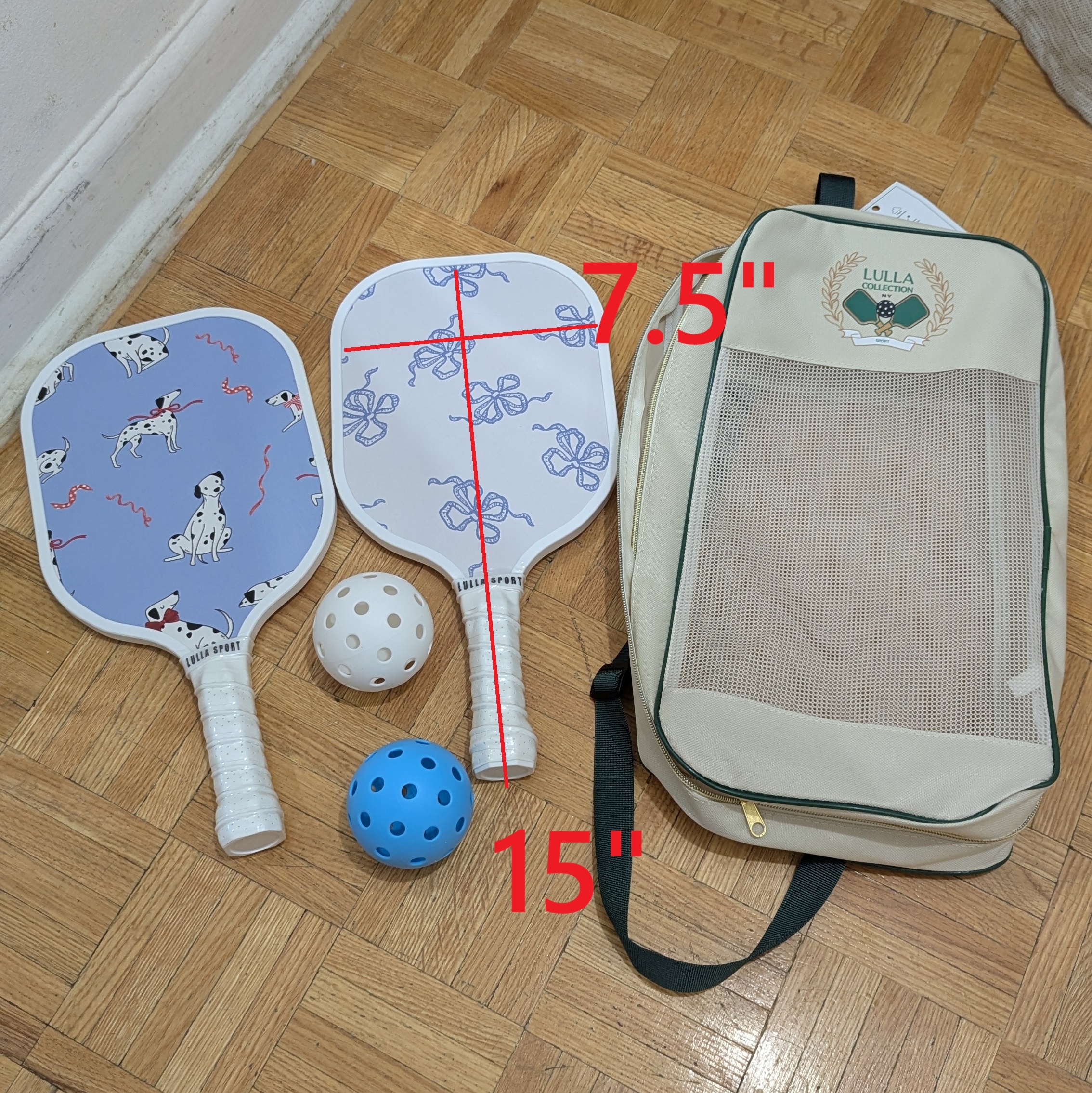 NEW Pickleball Paddles Set Lightweight Rackets Portable Bag