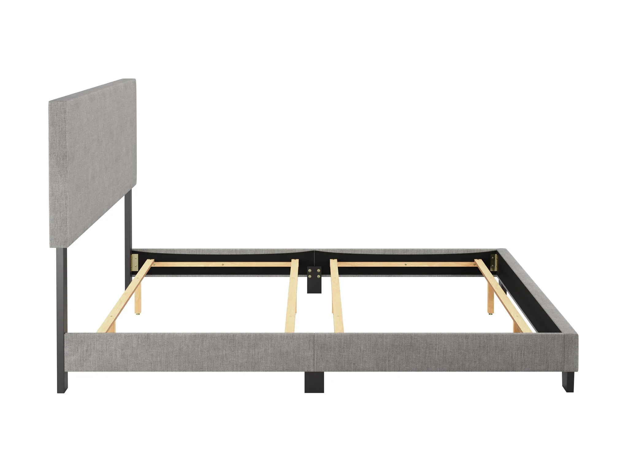 Brand New Light Grey King Upholstered Bed Frame | Factory Sealed - photo 3