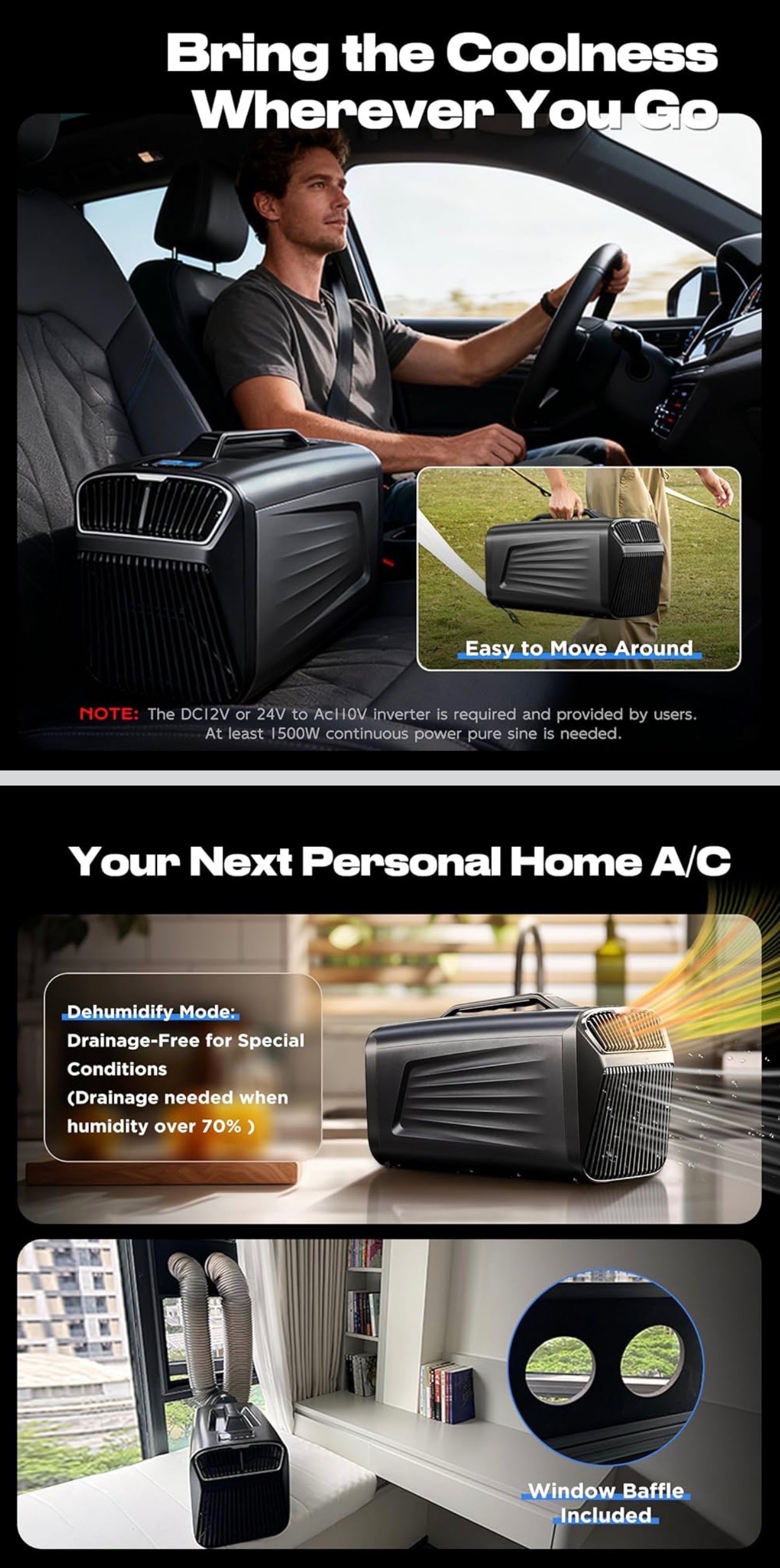 Portable Air Conditioner 5200BTU for Camping Indoor/Outdoor Camp - photo 4