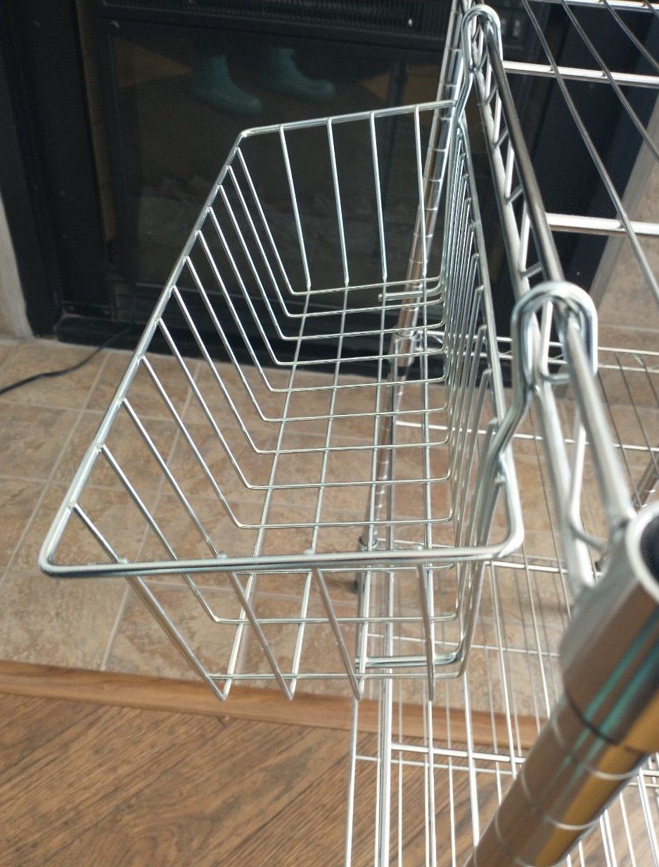 Metal Hanging Basket for Metal Wire Shelving ($5 each)