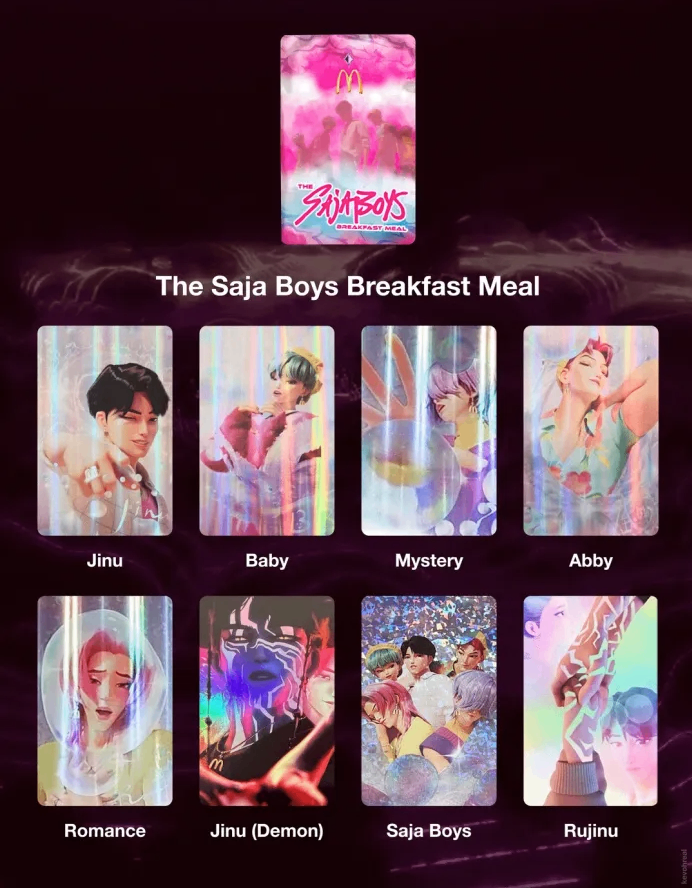 McDonald’s KPop Demon Hunters Cards SEALED PACKS - photo 3