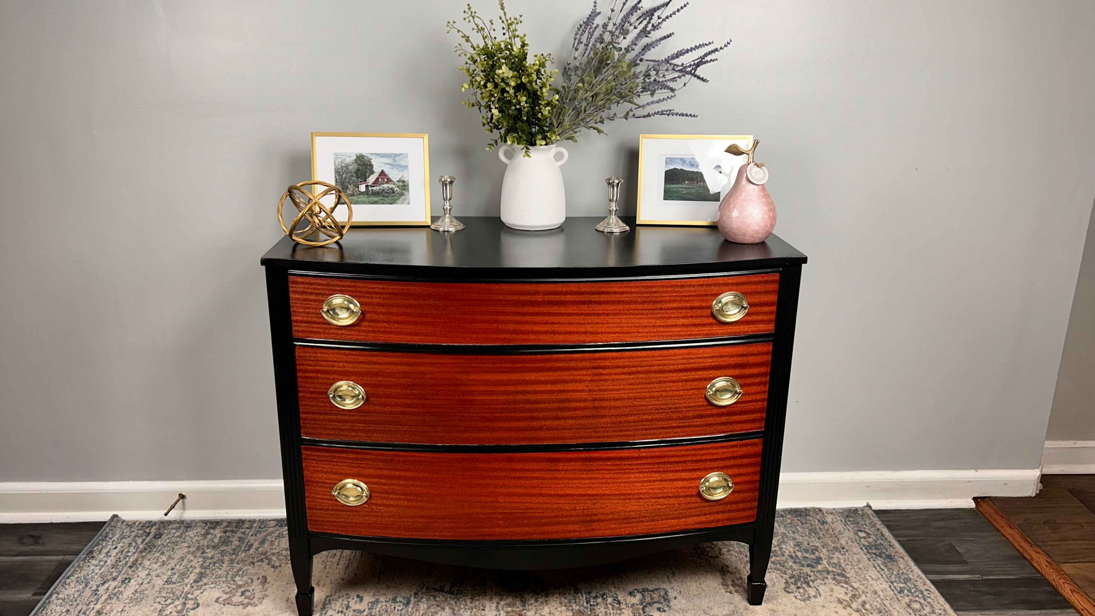 Federal Chest — Mahogany, Black, 3 Drawers, Delivery - photo 5