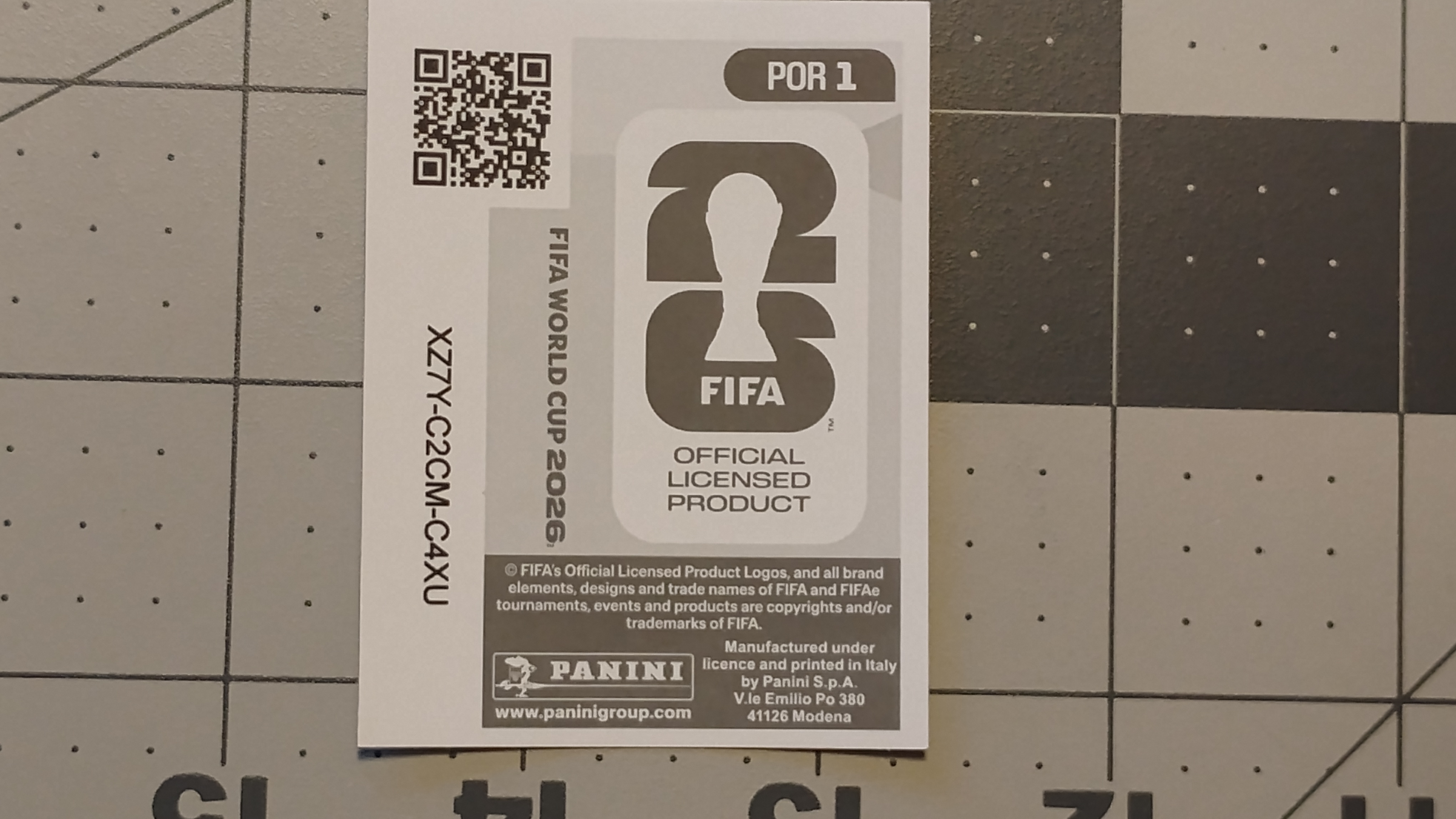 Portugal Crest POR 1 FIFA World Cup 2026 Panini Sticker - photo 2