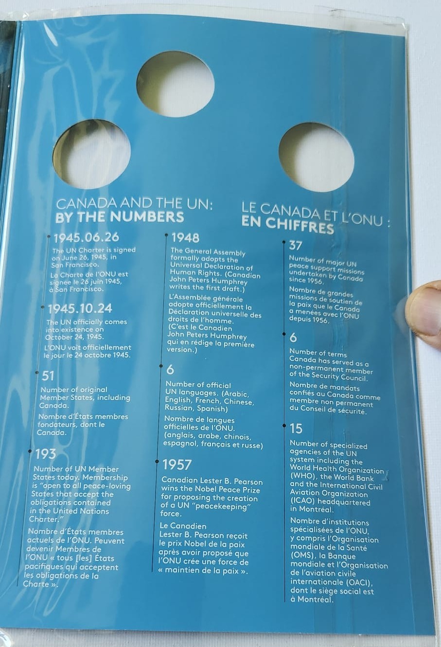🍁 Royal Canadian Mint: 2020 UN 75th Anniversary Collector Coins - photo 4