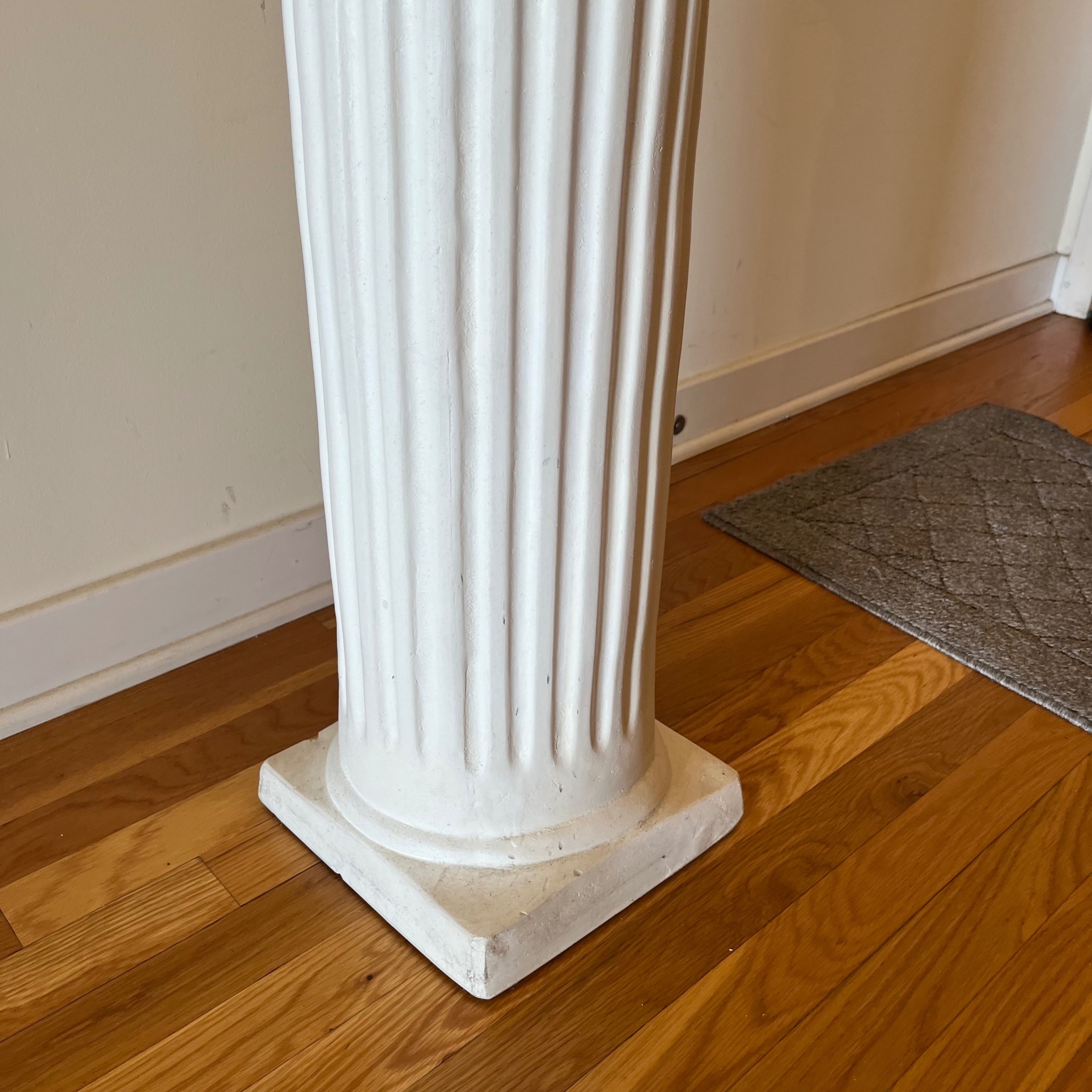 Plaster Column Pedestal Stand - 31" Tall Corinthian Pillar - photo 4