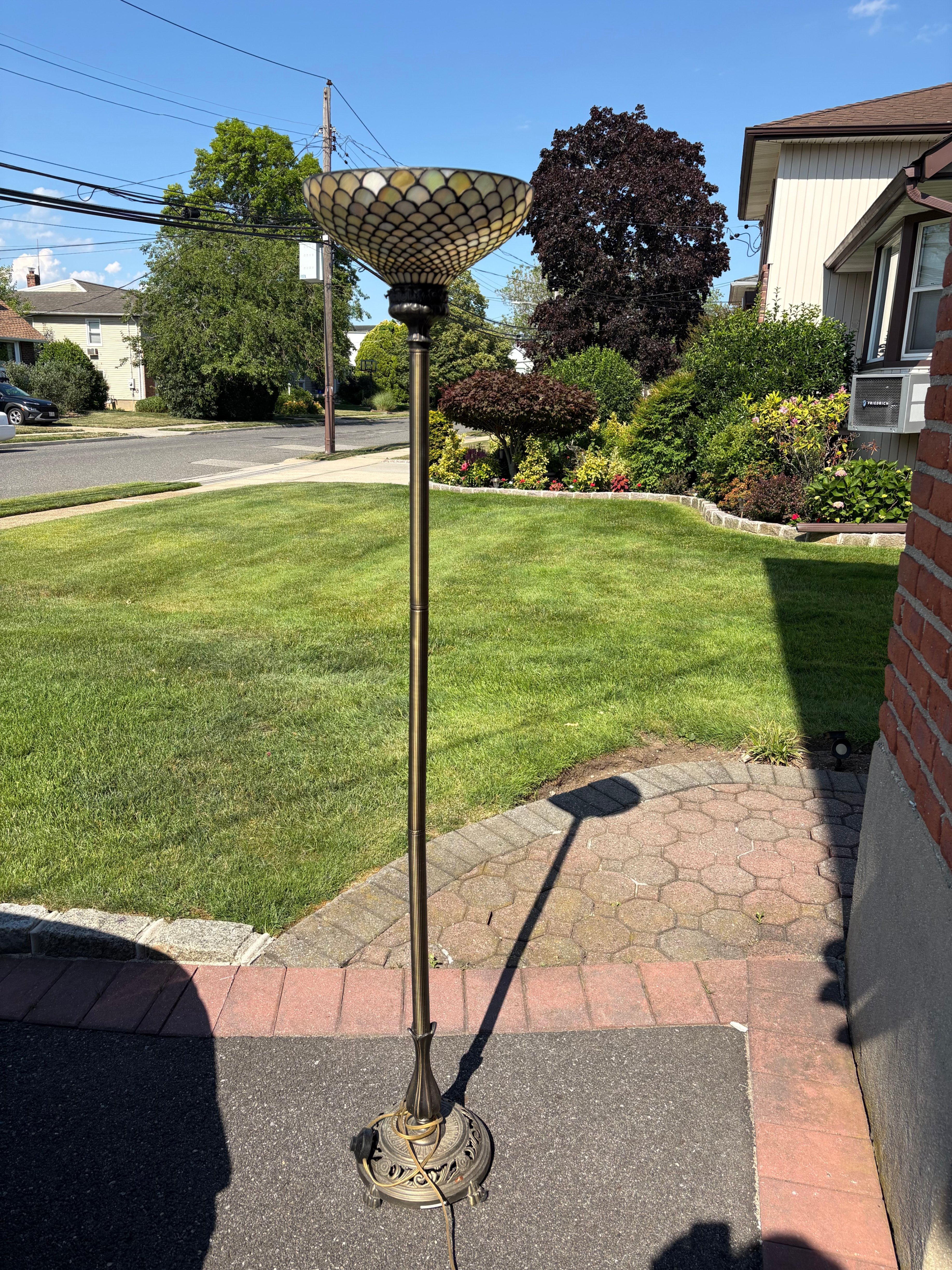 Dale Tiffany Stained Glass Torchiere Floor Lamp - photo 3