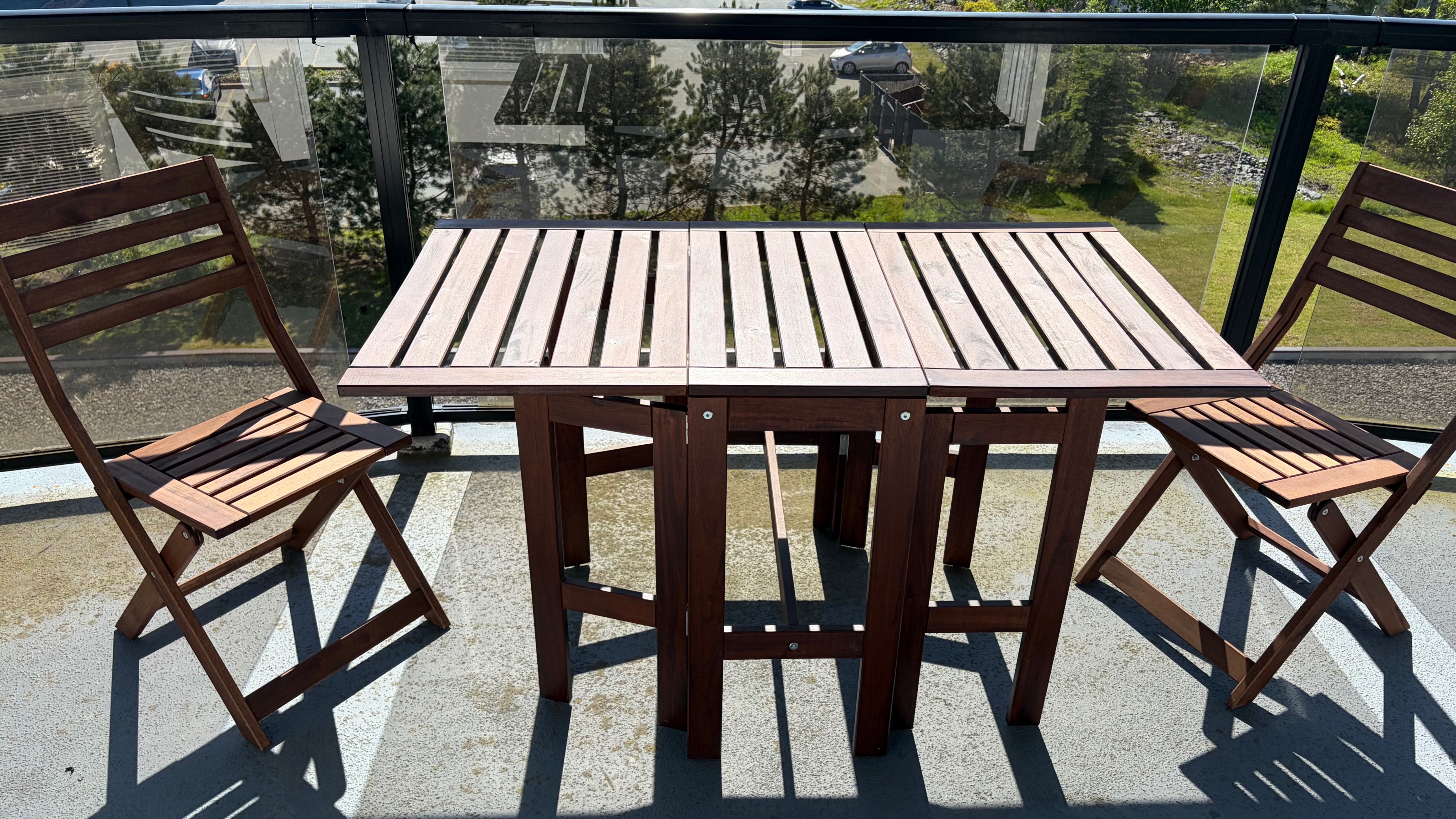 IKEA ÄPPLARÖ Patio Table and 2 Chairs – Cushions Included - photo 2