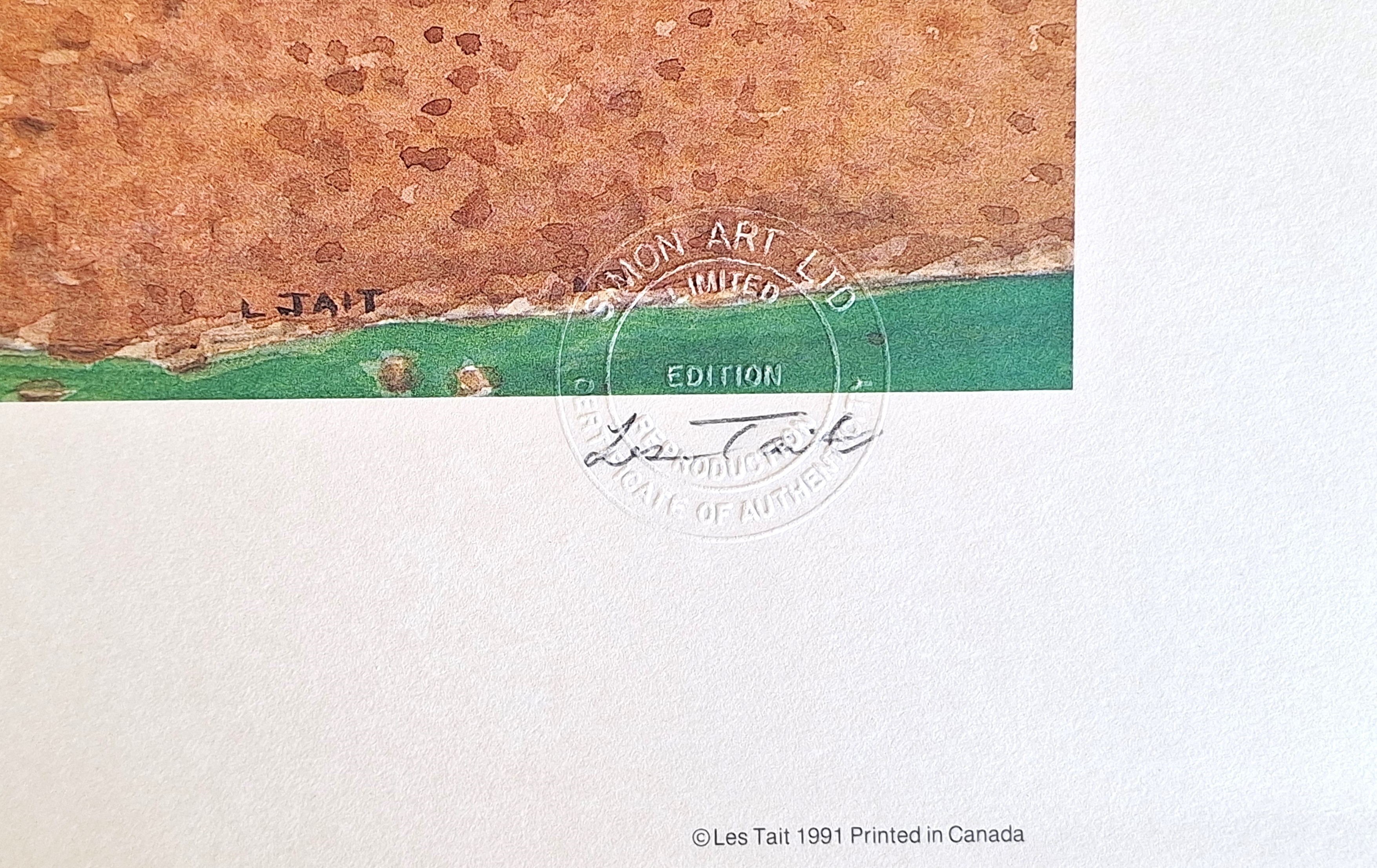Les Tait "The Conference" L/E Signed by Pat Borders & Jimmy Key - photo 5