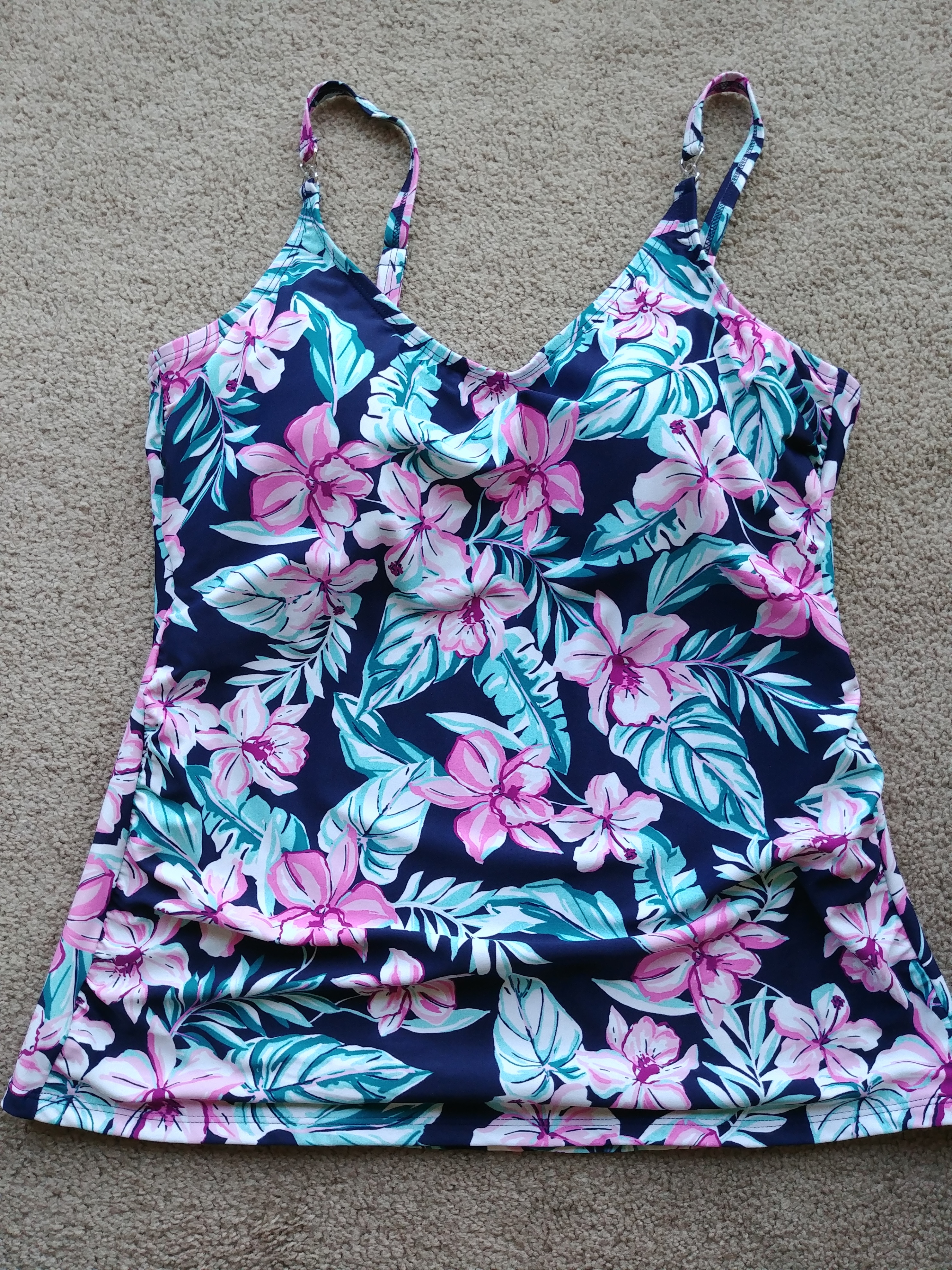 Krista Tankini Swim Top & Bottoms, Size XL , Like New - photo 2
