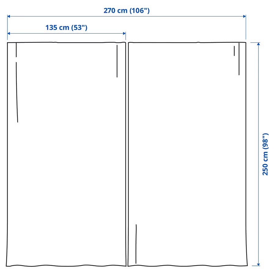 Blackout curtains 1 pair - photo 3