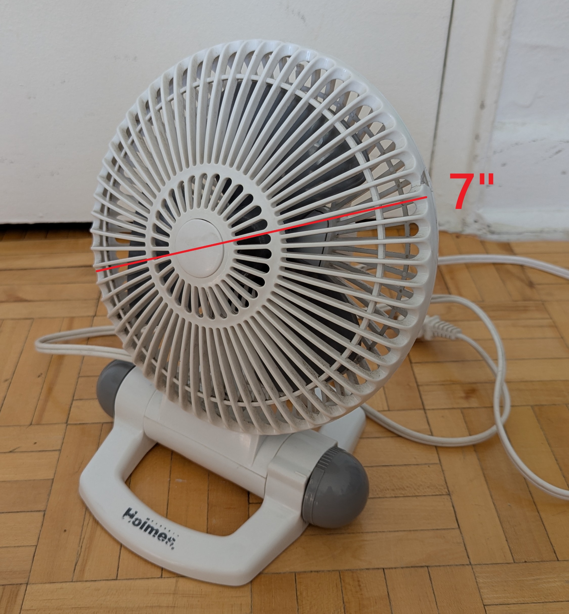 Small 7" Desk/Table Fan Portable Cool