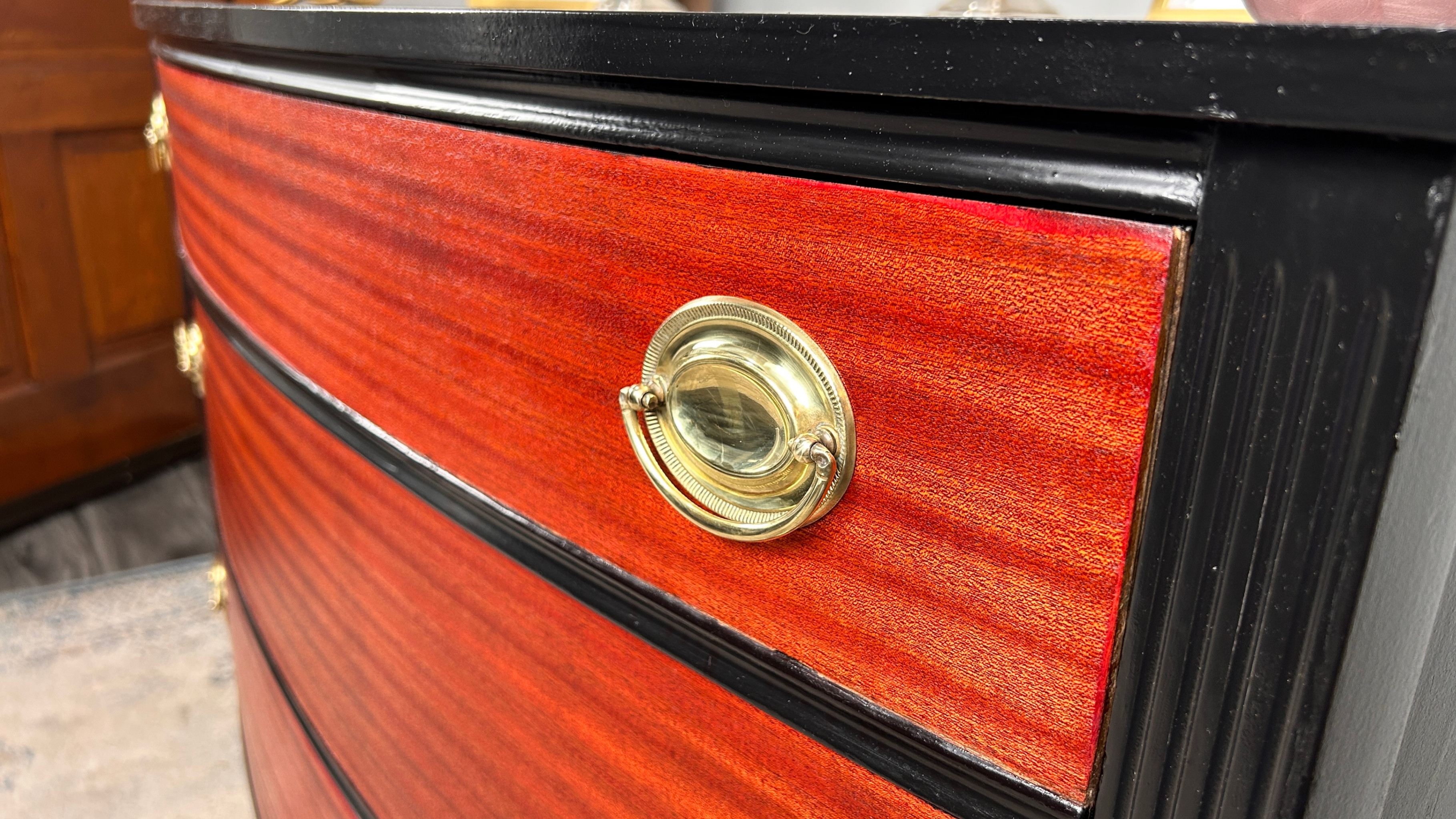 Federal Chest — Mahogany, Black, 3 Drawers, Delivery - photo 4