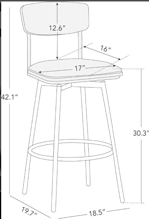 Bar Stool set of 2 - photo 2