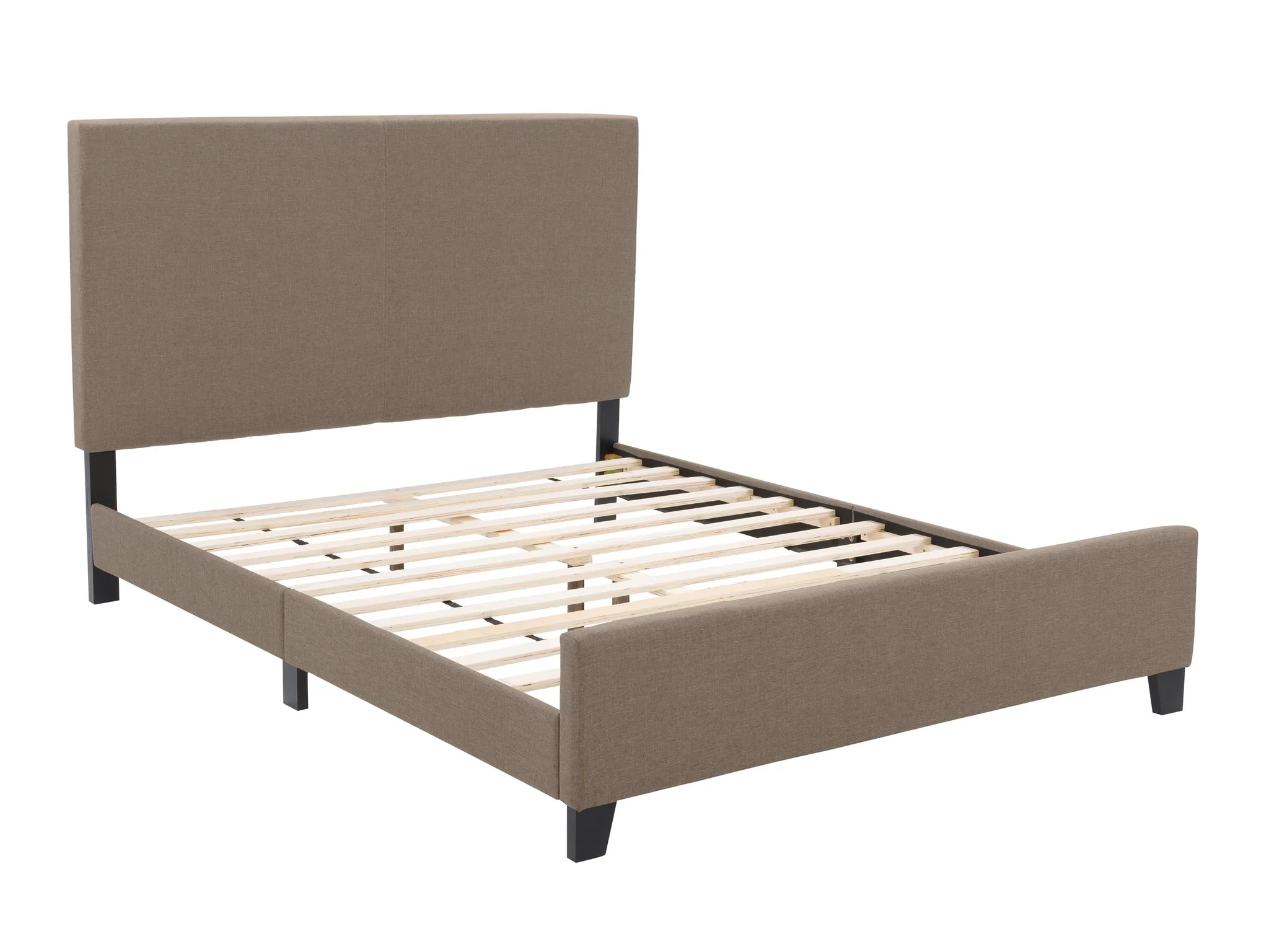 NEW Queen Upholstered Platform Bed – Warm Stone - photo 4