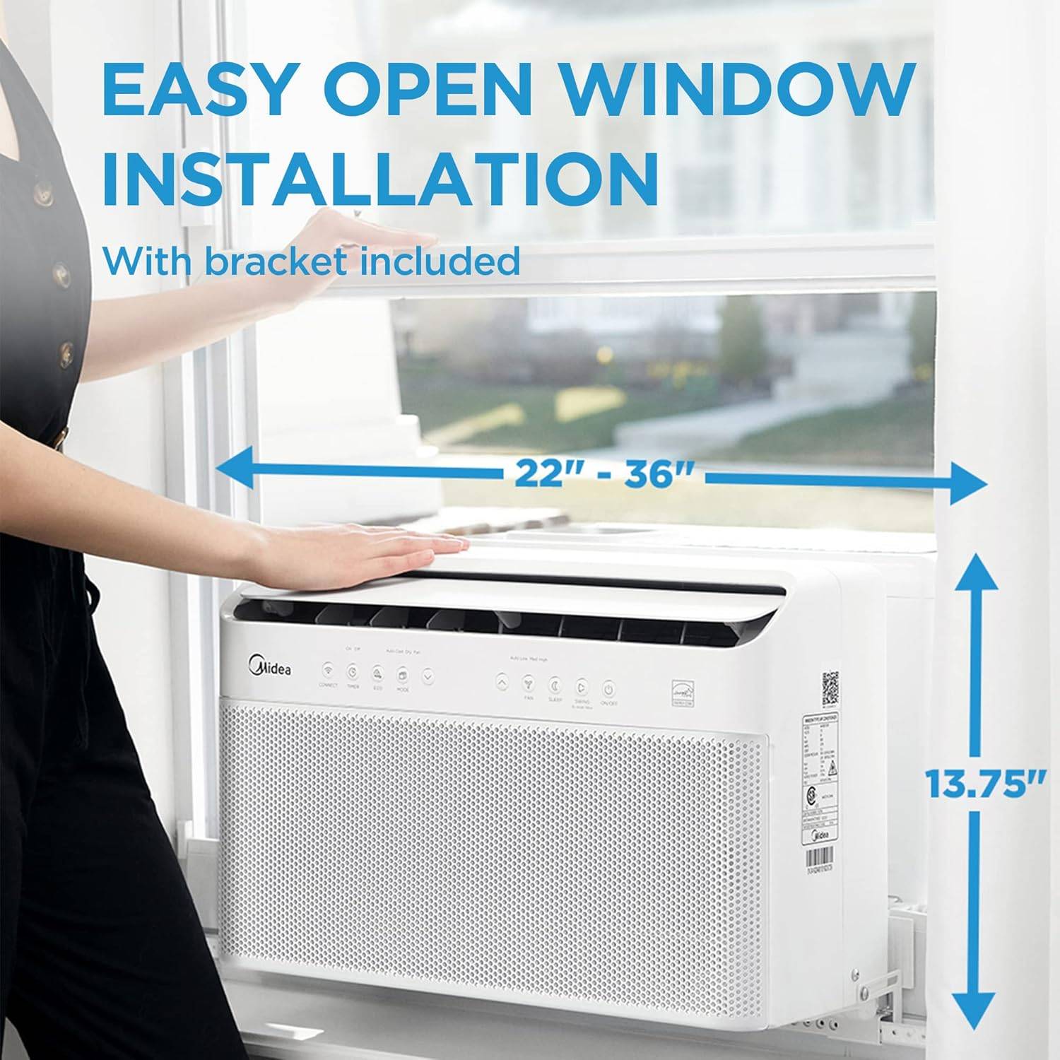 ❄️🔇 Midea 8,000 BTU U‑Shaped Smart Inverter Window AC – - photo 4