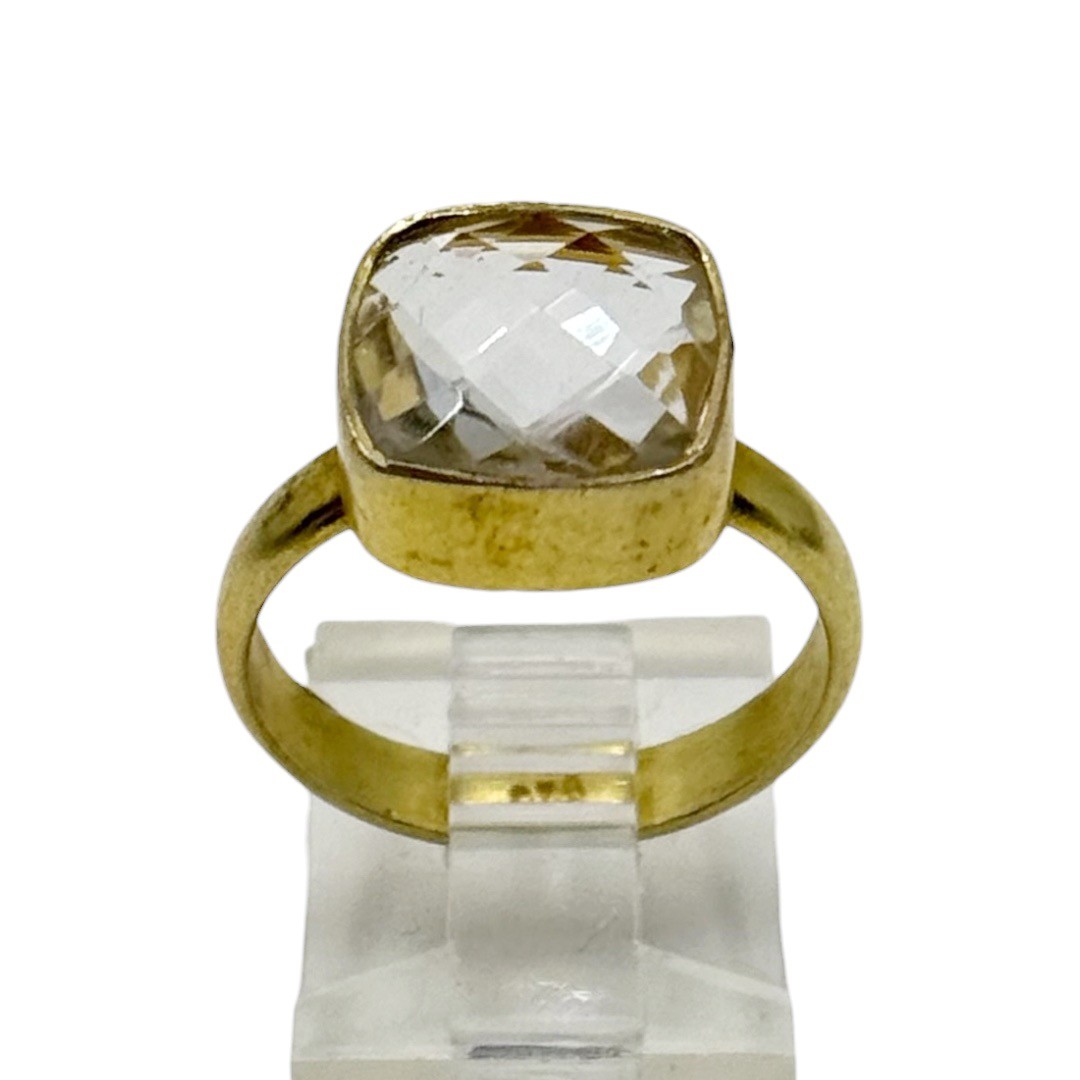 Gold Vermeil sterling silver Quartz ring - GM326 - photo 3