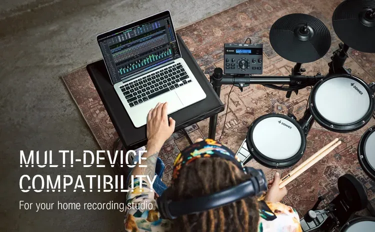 Donner DED-200X Electronic Drum Set (5 Pads, 4 Cymbals) - photo 4