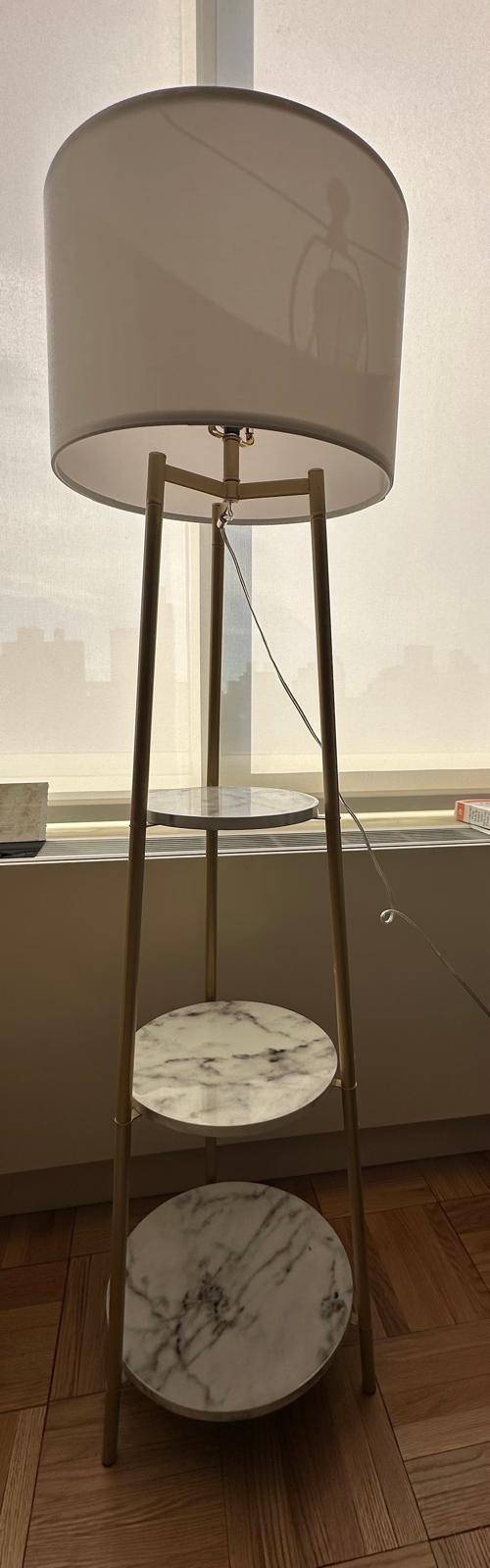 MOVING SALE - Floor Lamp with Shelves - photo 2