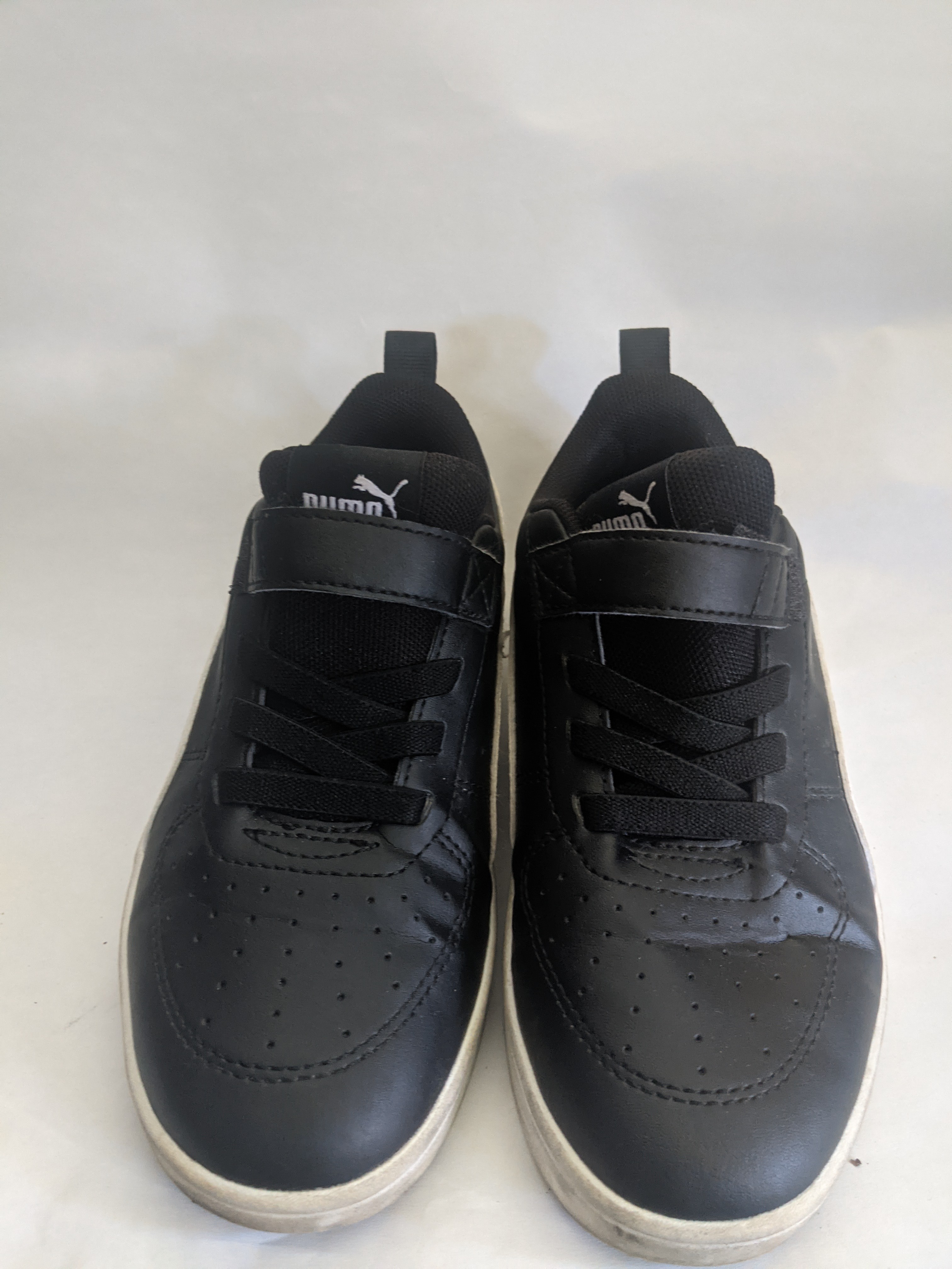 Puma Unisex Sneakers — Black/White Velcro Size 2 - photo 2