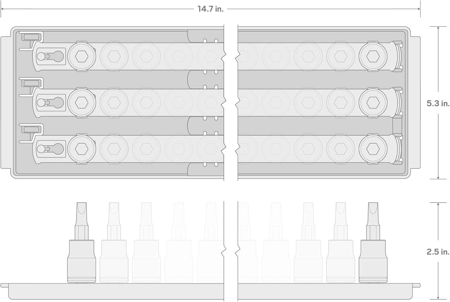 TEKTON 3/8 Inch Drive Hex and Torx Bit - photo 4