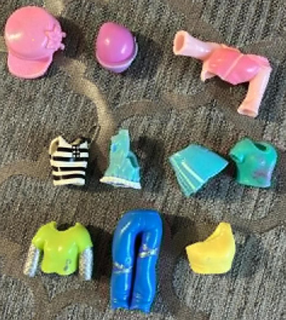 Polly Pocket Accessories for a 4 Inch Doll (10 pieces)