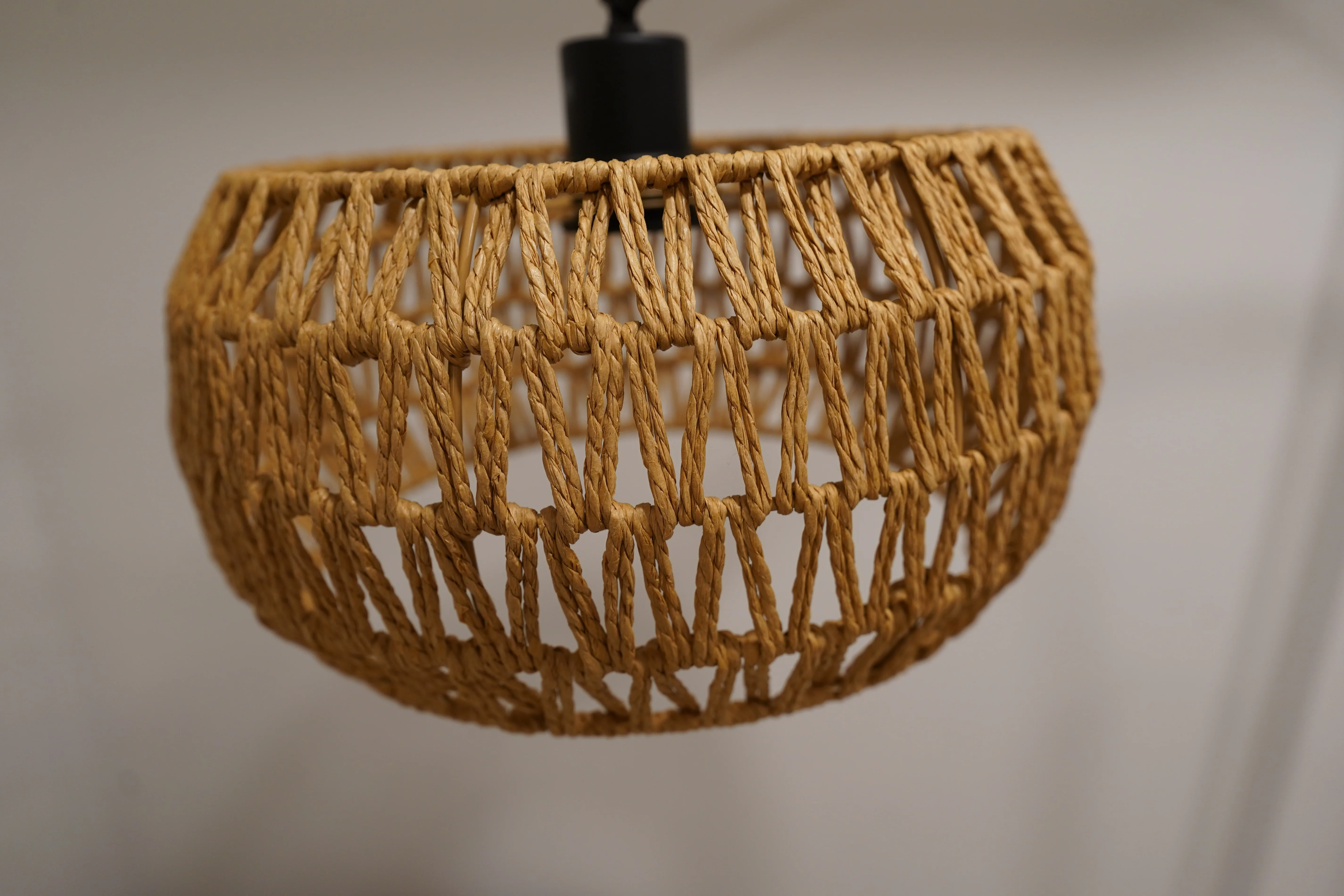 BRAND NEW Tall Arc Floor Lamp with Woven Shade - photo 4