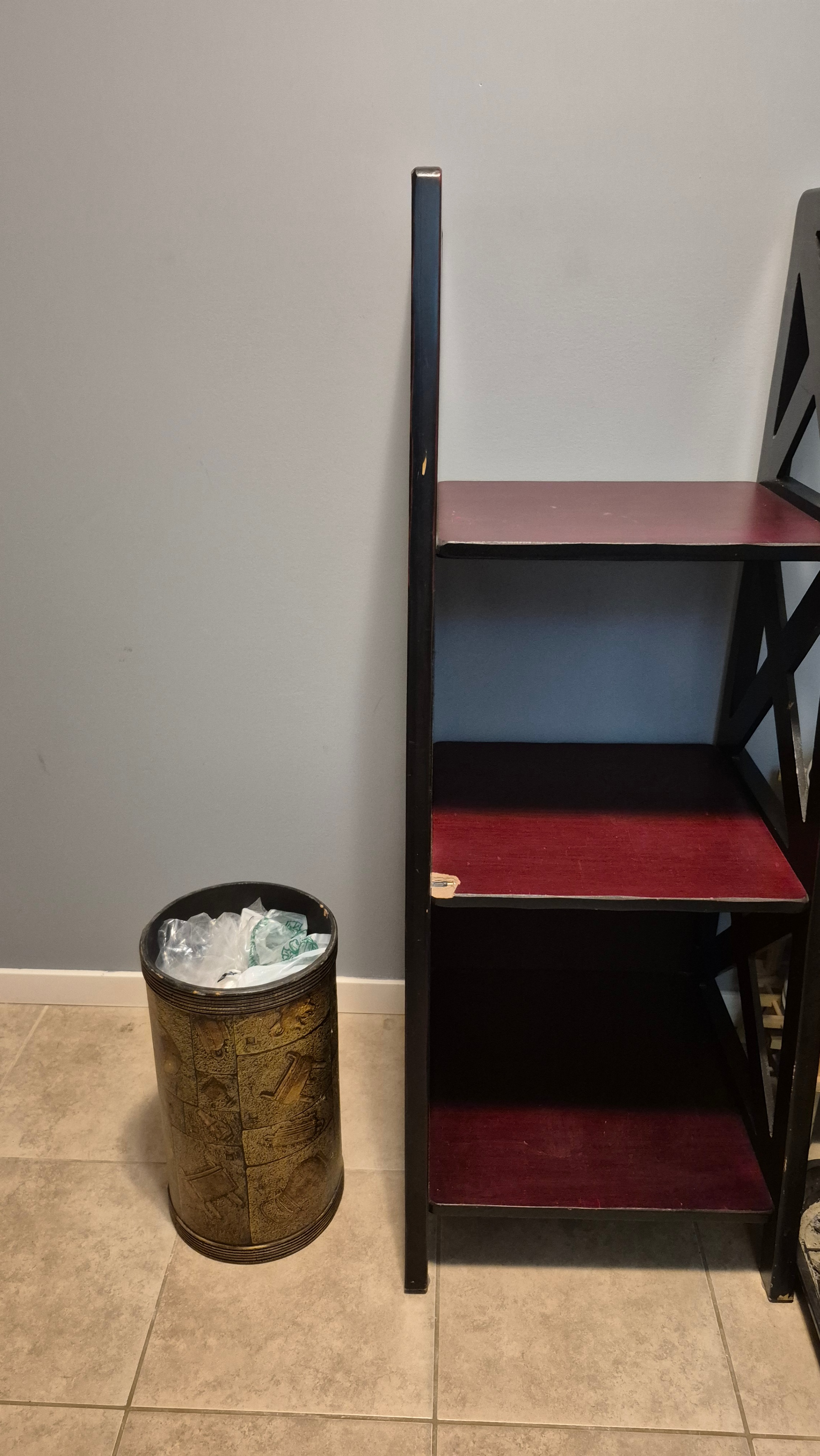 Dark Wood 3-Shelf Bookcase - photo 5