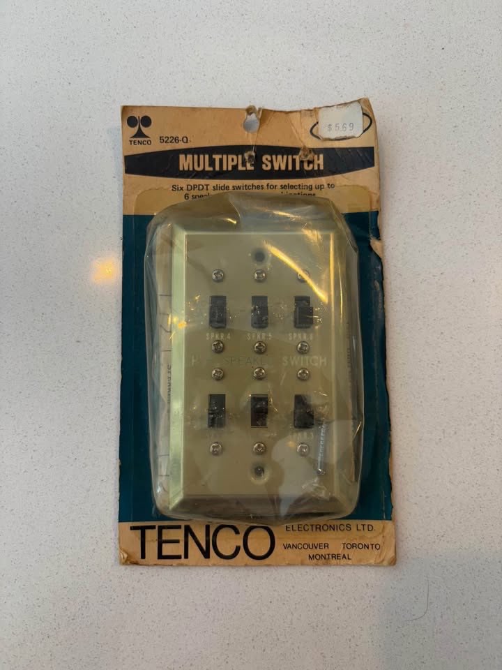 Tenco hi-fi speaker switch