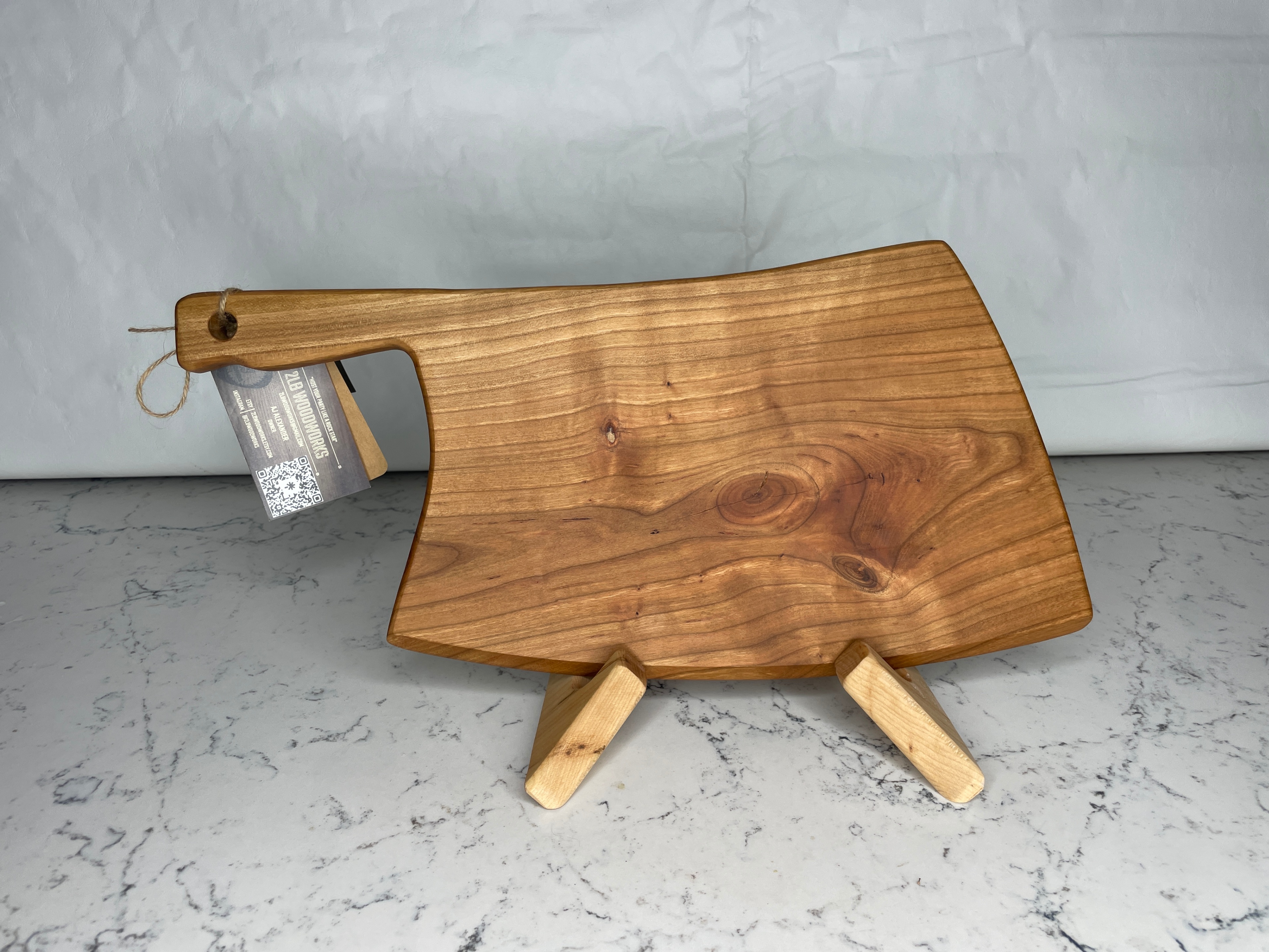 Butcher’s Cleaver Live Edge Cherry Charcuterie Board #11 - photo 2