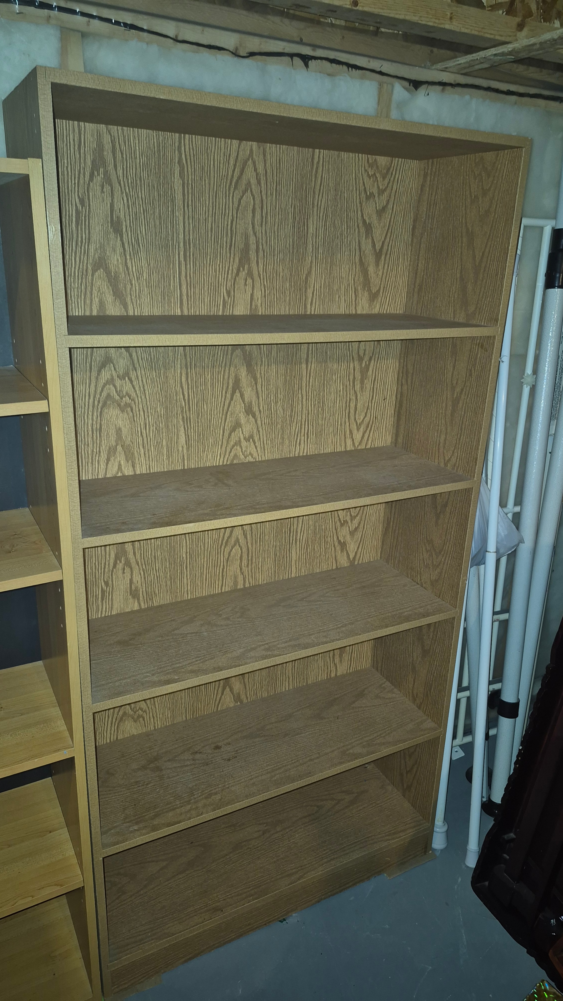 Wood Grain Bookshelf