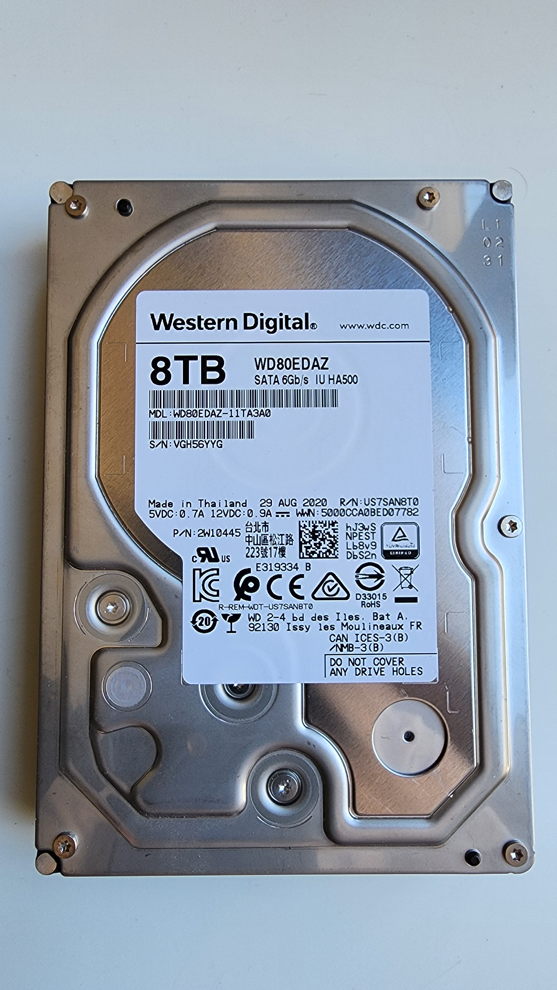 Western Digital 8TB HDD